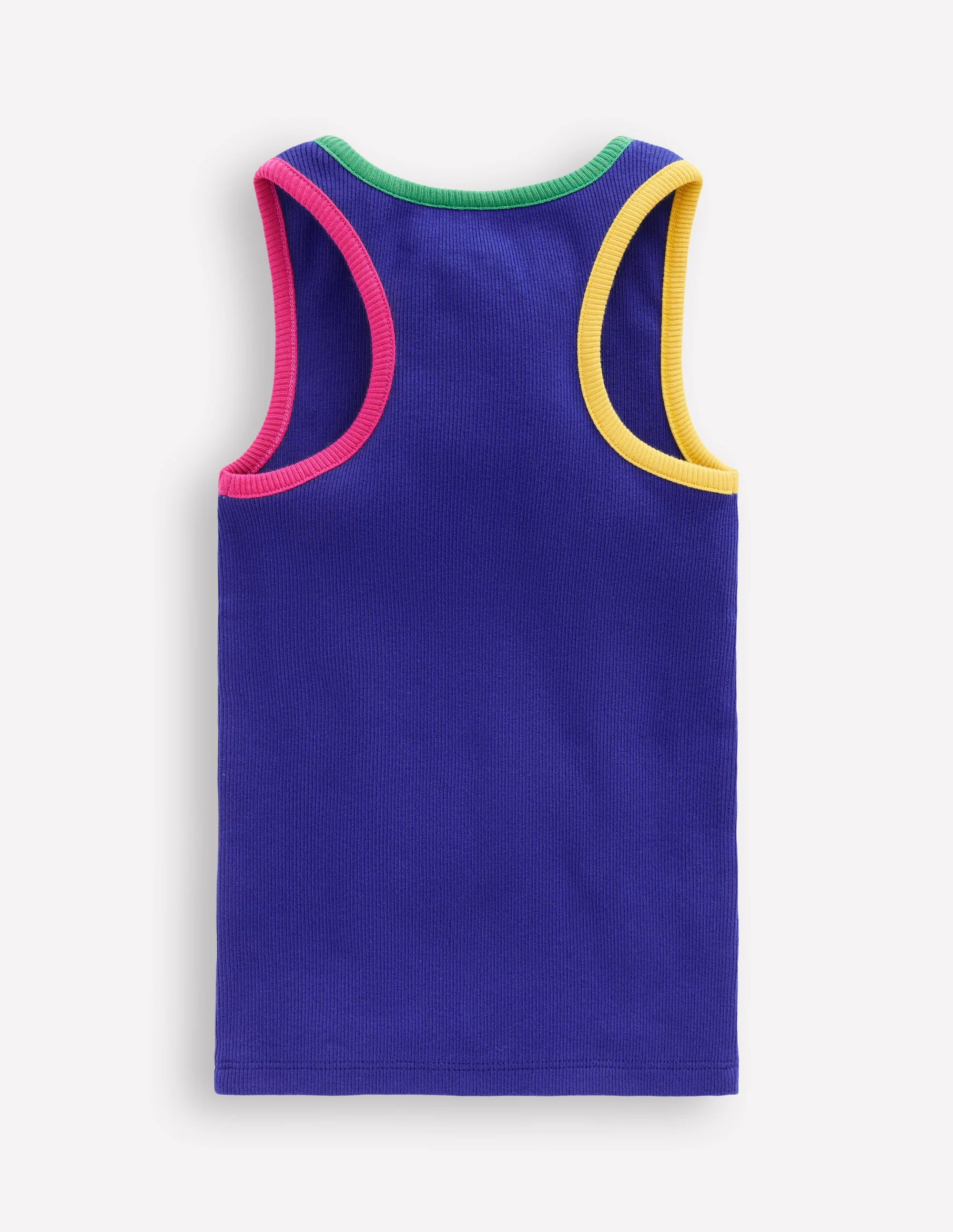 Racerback Ribbed Vest-Bright Blue - Image 2