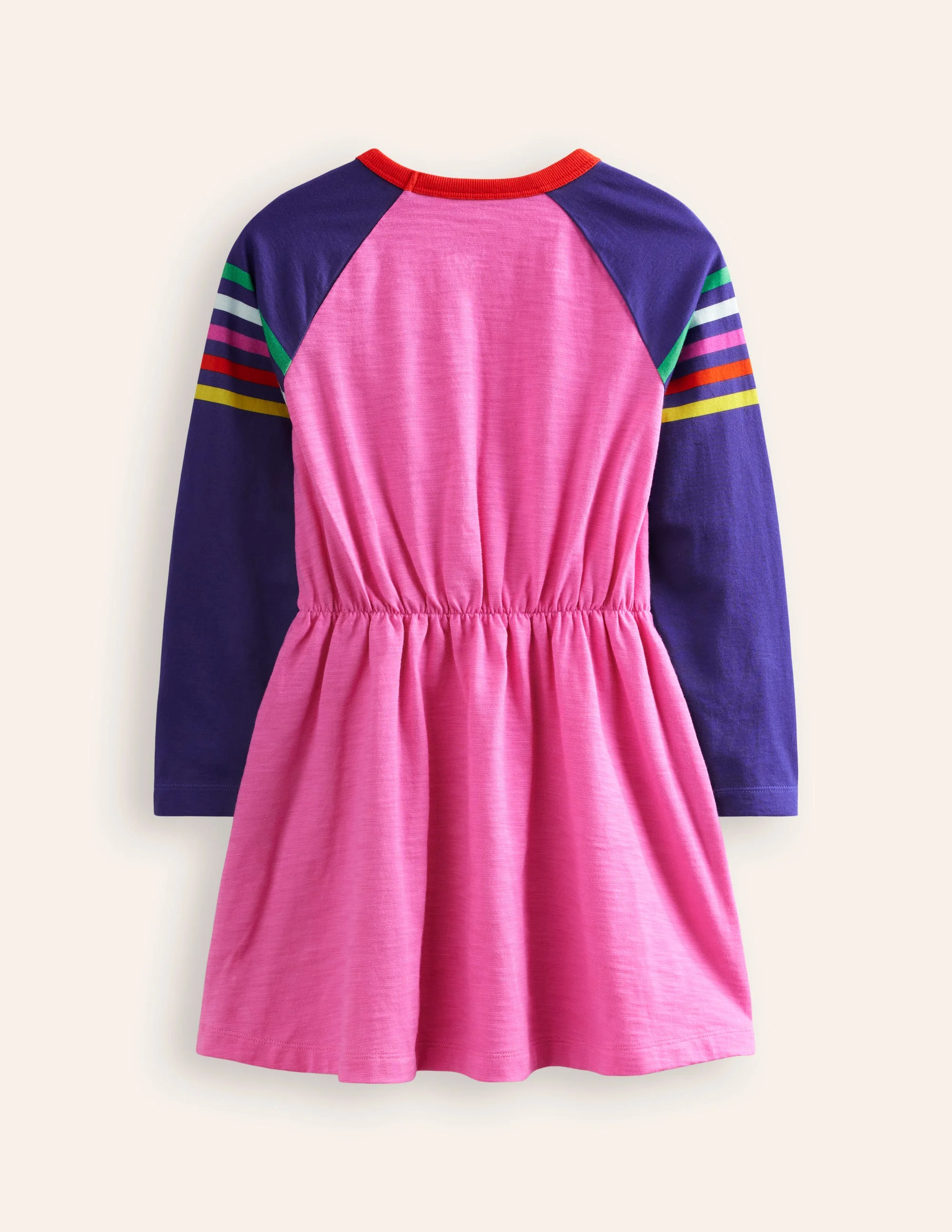 Raglan Logo Dress-Tickled Pink Apple - Image 2