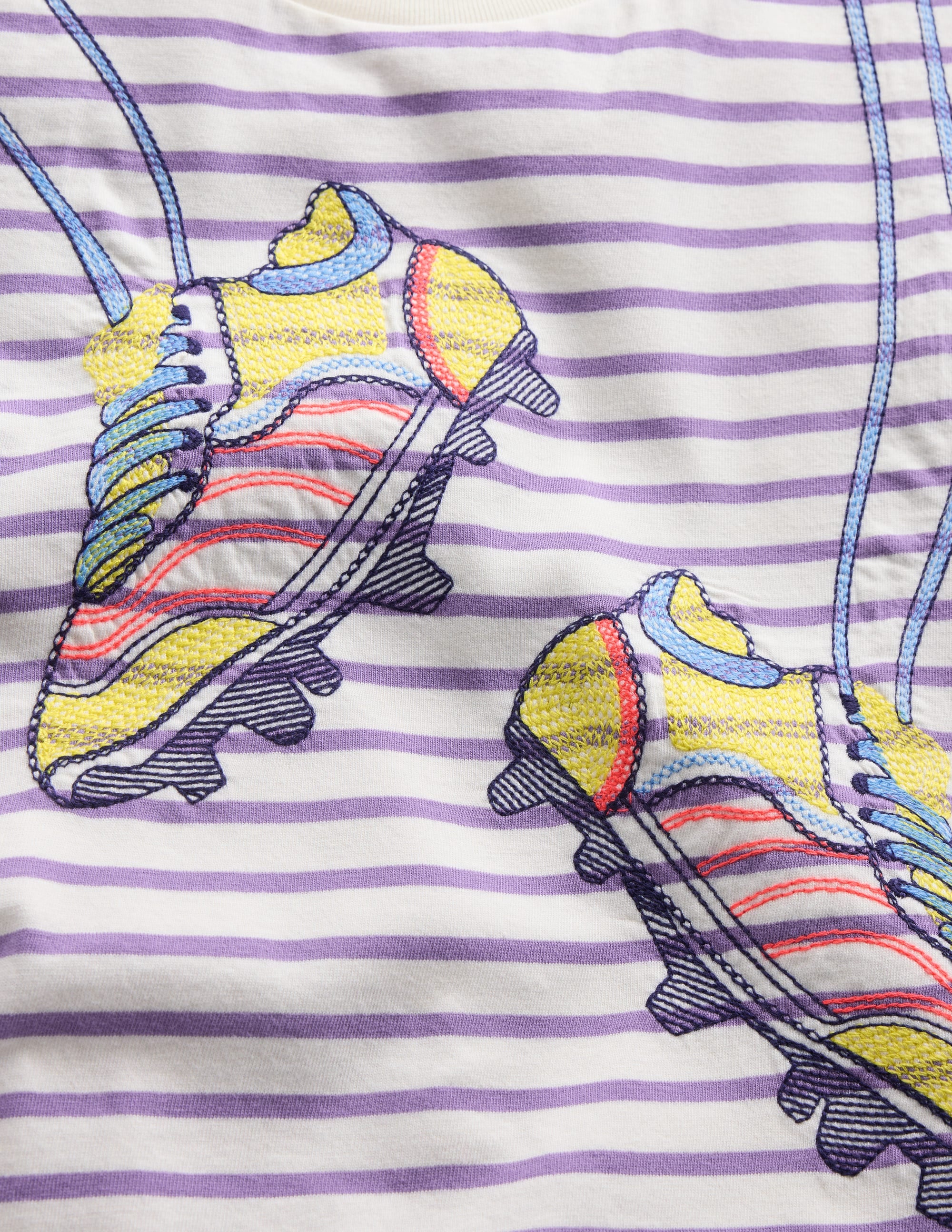Relaxed Applique T-shirt-Aster Purple/ Ivory Shoes - Image 3