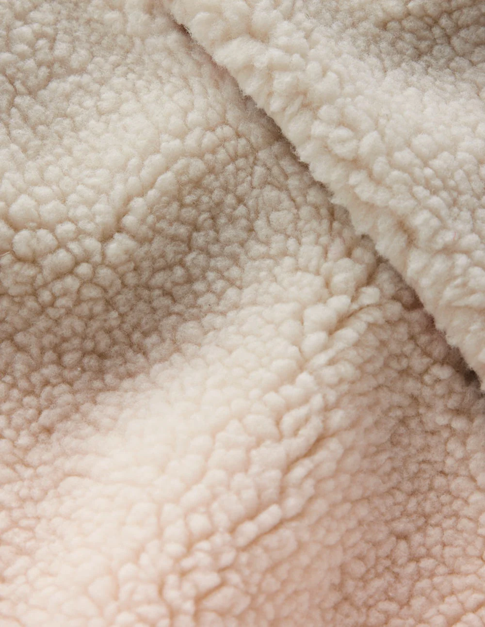 Relaxed Borg Gilet-Ecru - Image 3