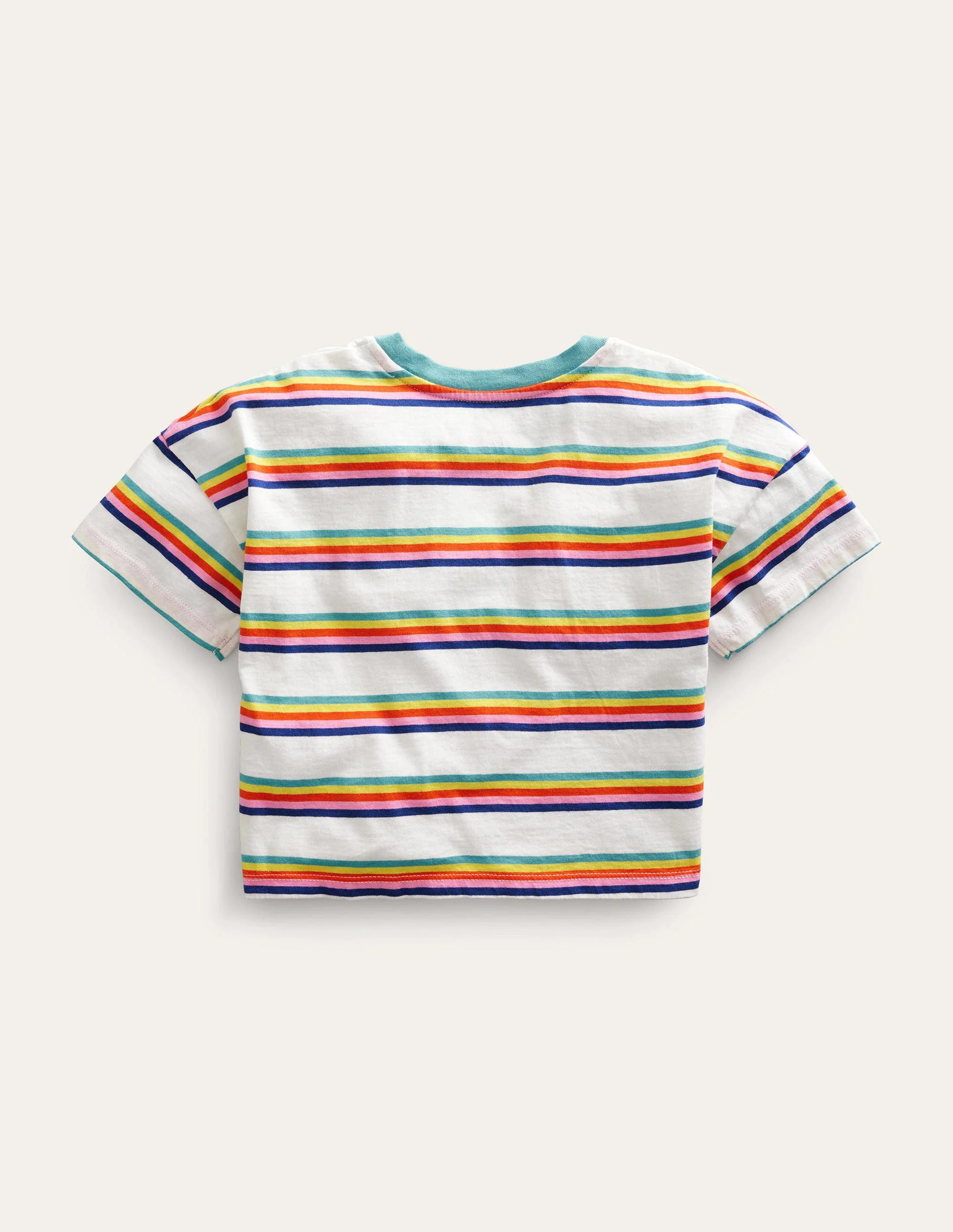 Relaxed T-shirt-Rainbow Spaced Stripe - Image 2