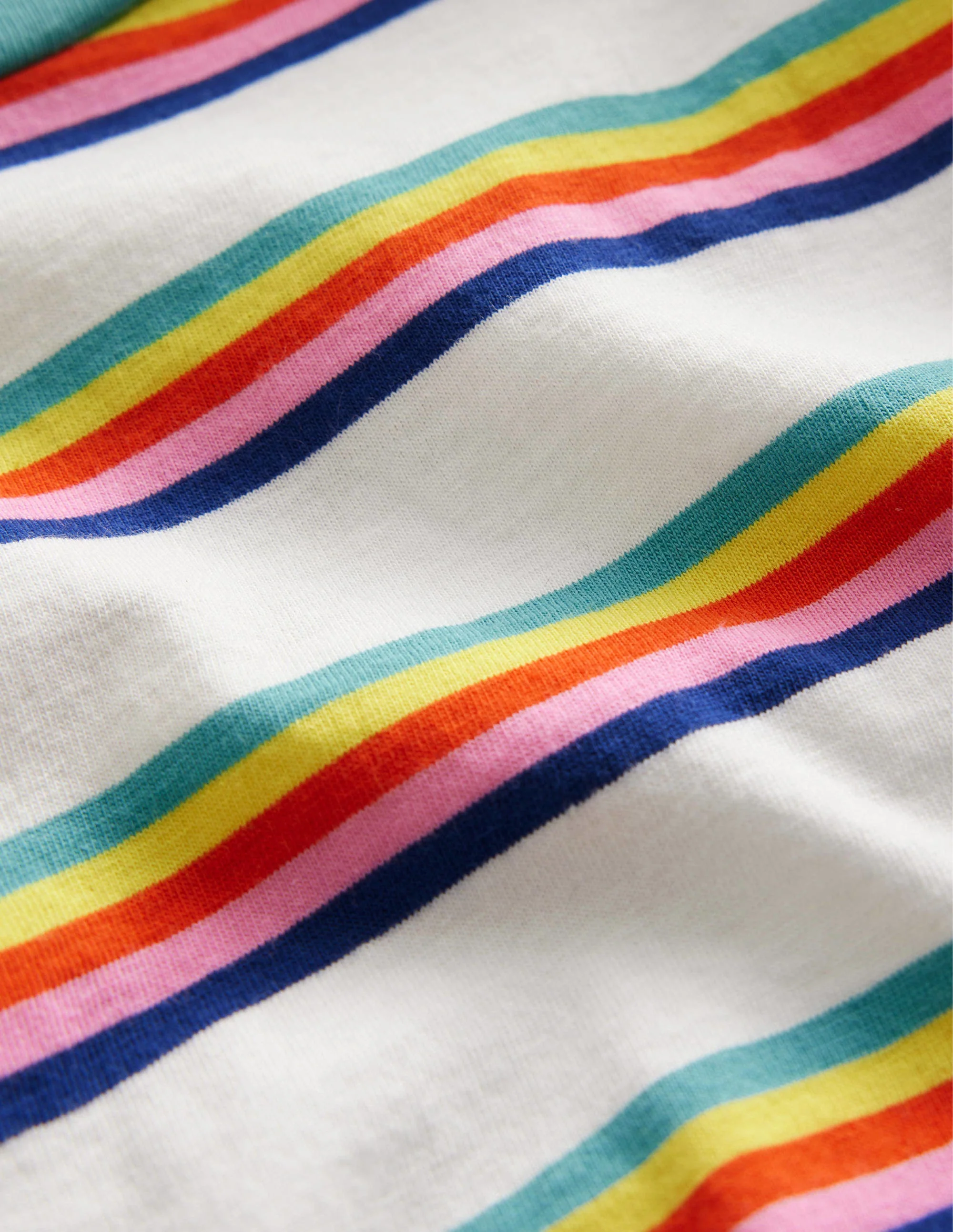 Relaxed T-shirt-Rainbow Spaced Stripe - Image 3