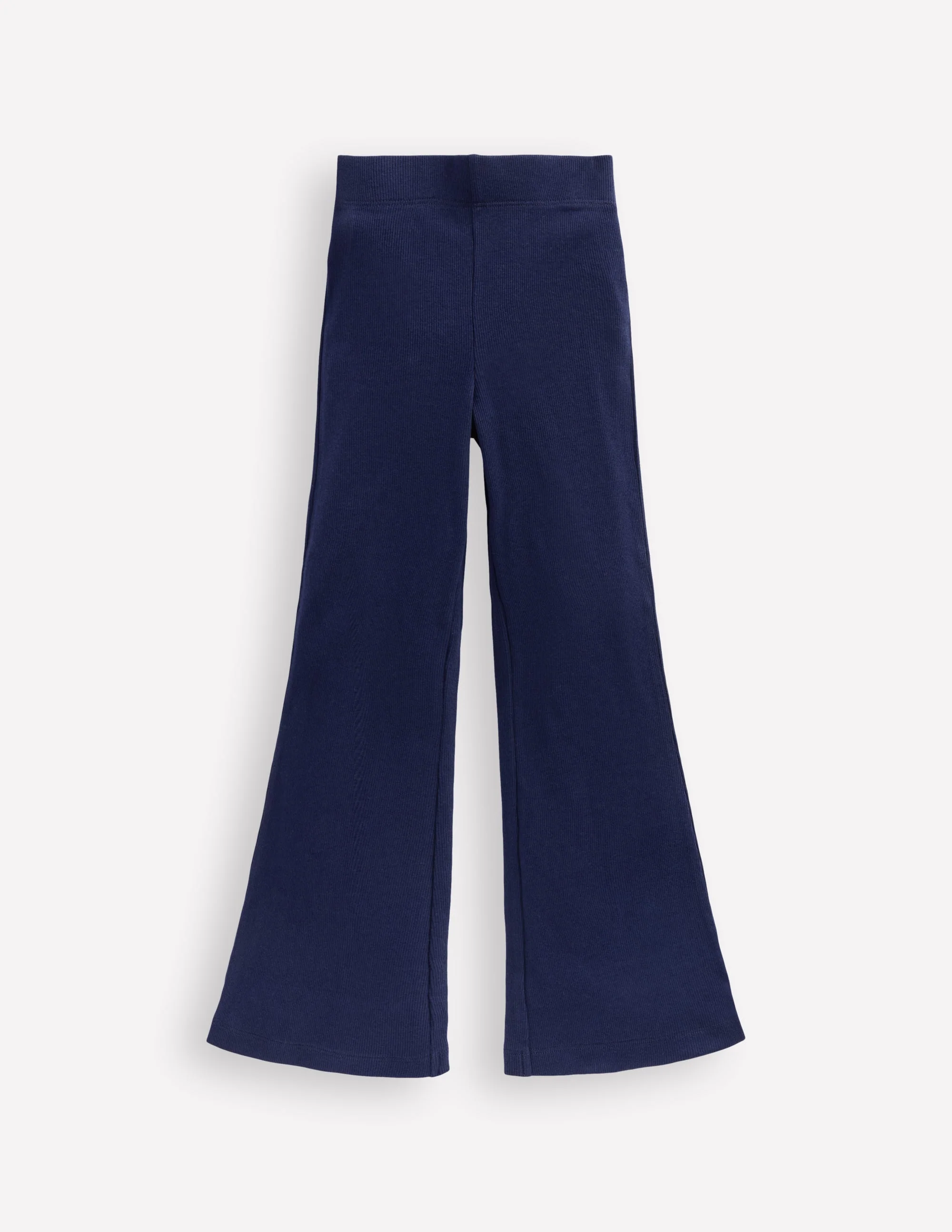Ribbed Flare Leggings-College Navy - Image 6