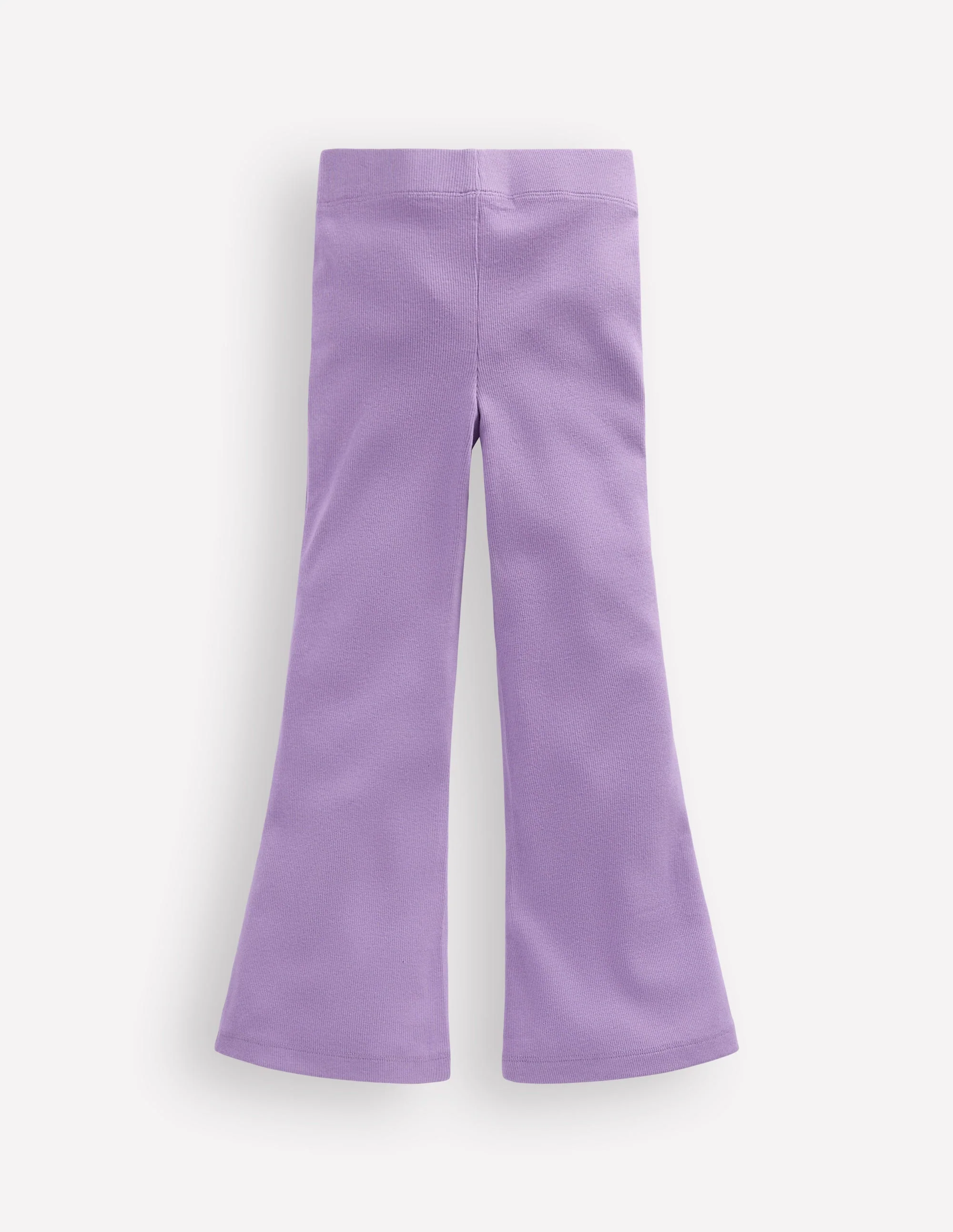 Ribbed Flared Leggings-Lilac - Image 2