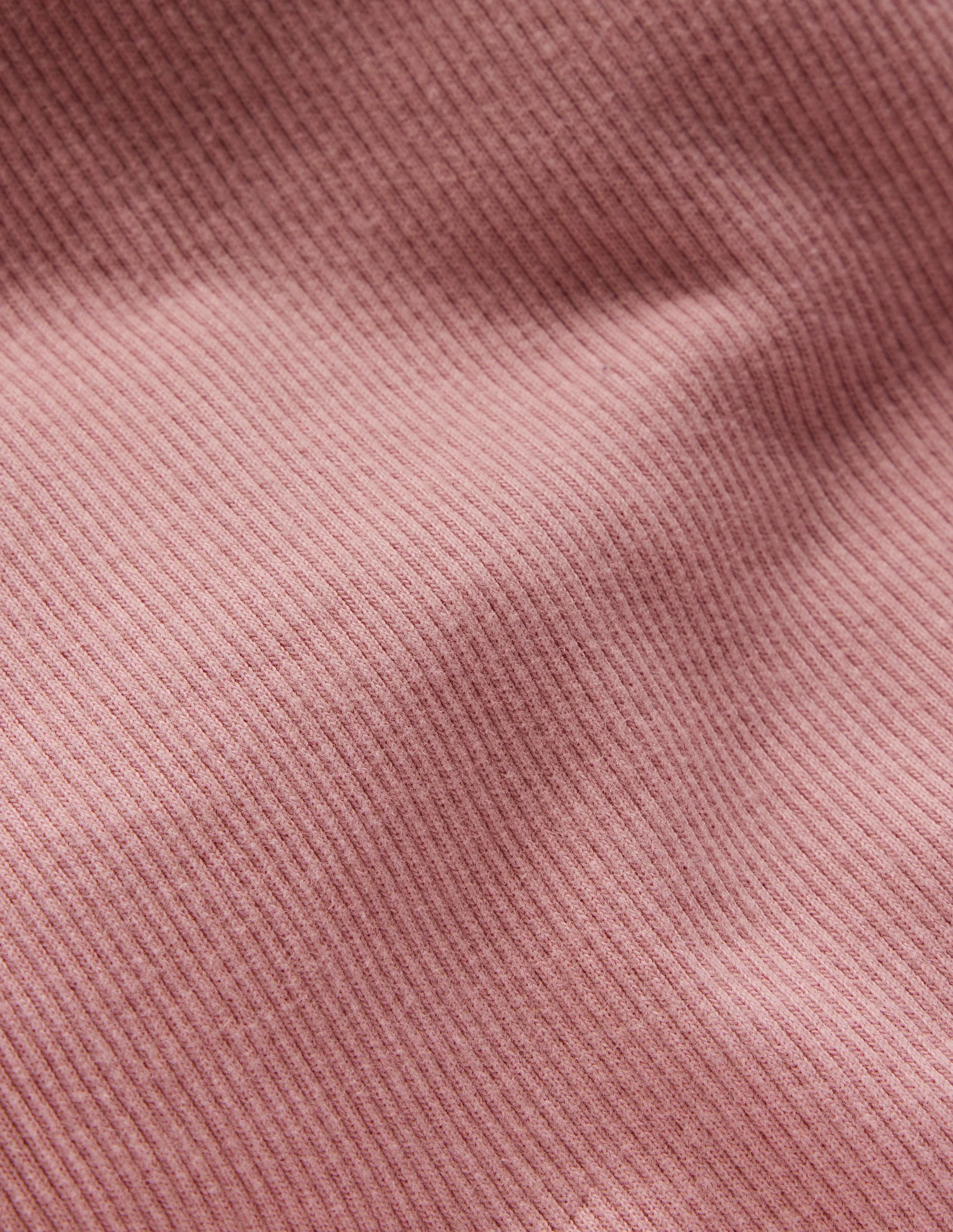 Ribbed Flared Leggings-Vintage Pink - Image 3