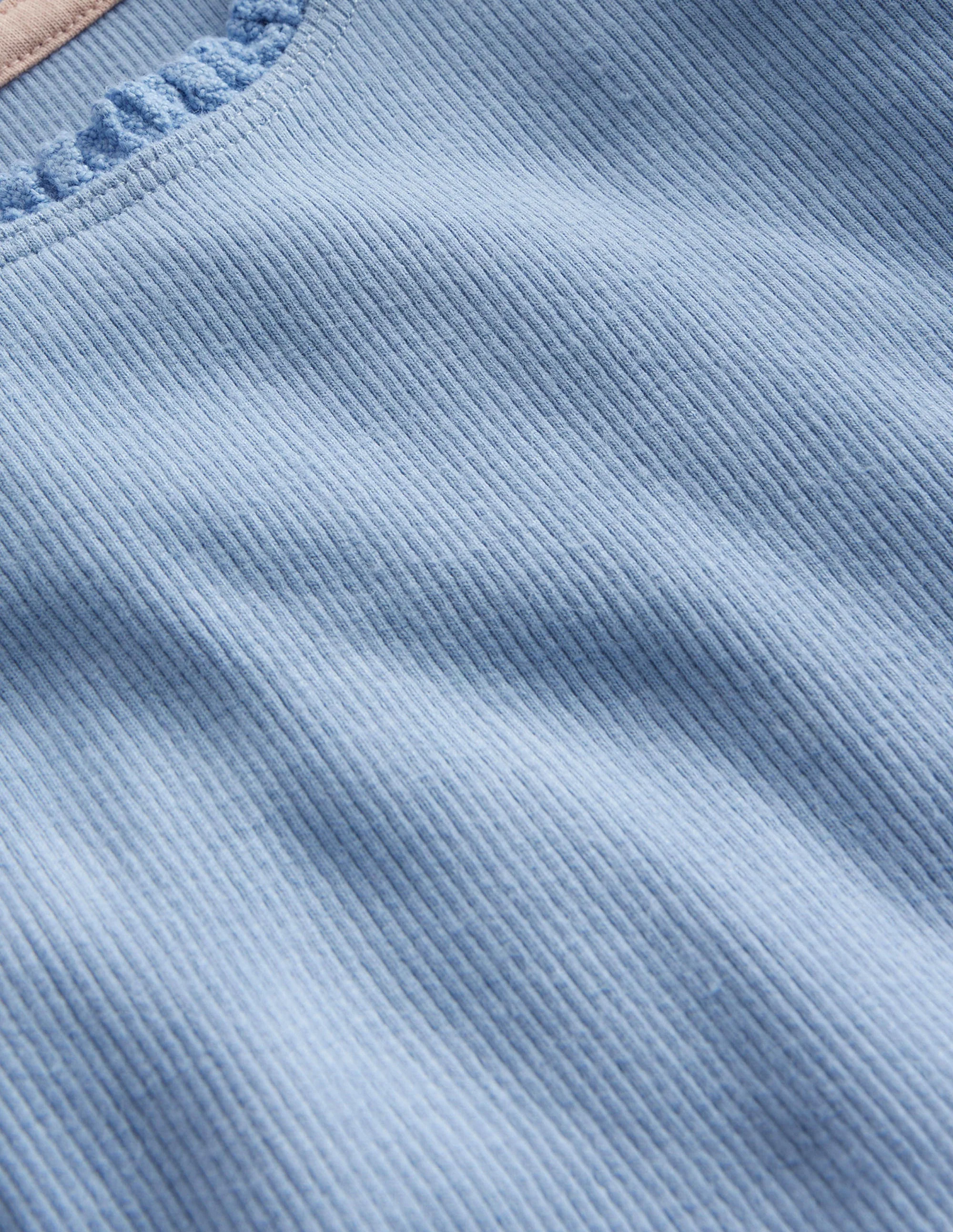 Ribbed Long Sleeve T-Shirt-Dusk Blue - Image 3