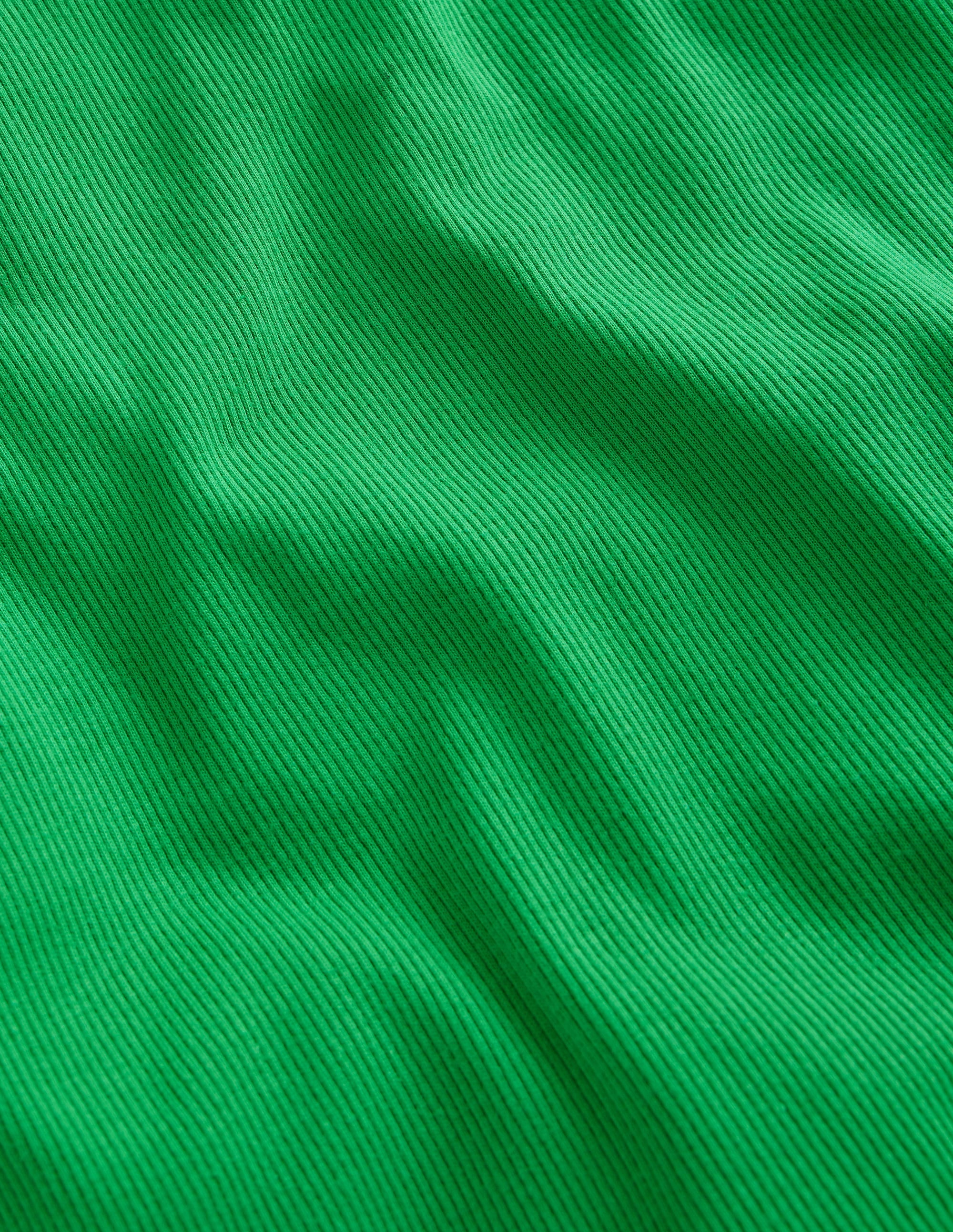Ribbed Short Sleeve T-Shirt-Sapling Green - Image 3