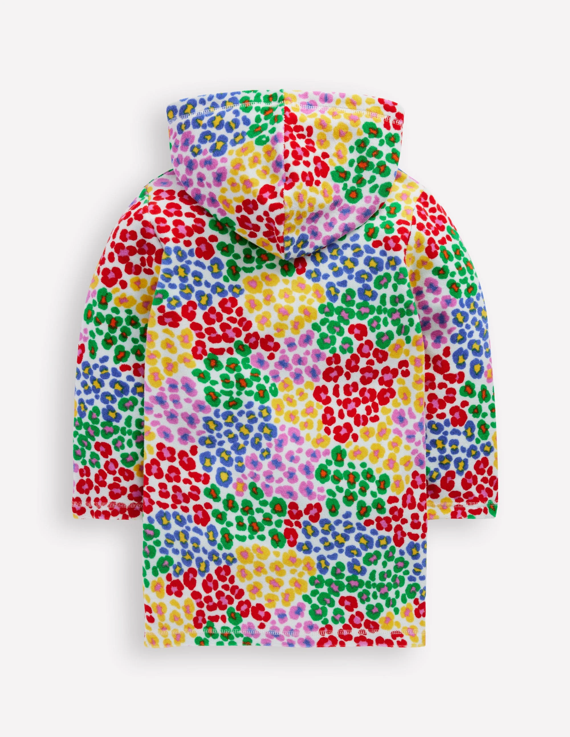Romie Towelling Zip Throw-On-Multi Rainbow Leopard - Image 2