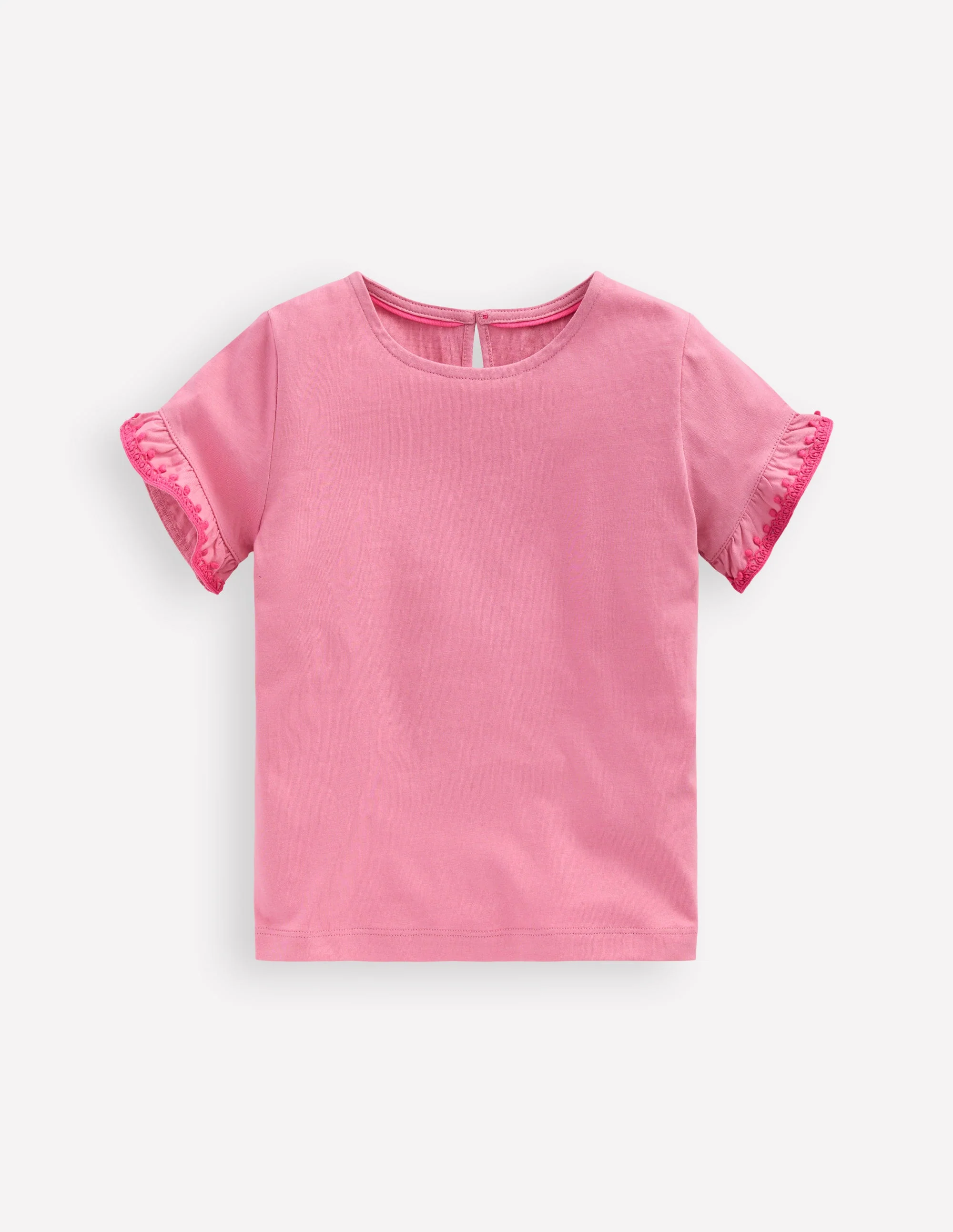 Ruffle Sleeve T-shirt-Polignac
