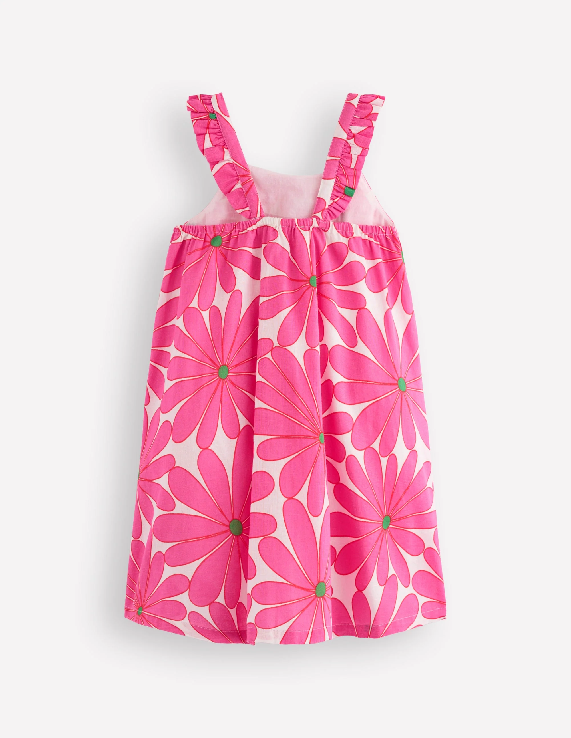 Ruffle Strap Sundress-Festival Pink Giant Daisy - Image 2