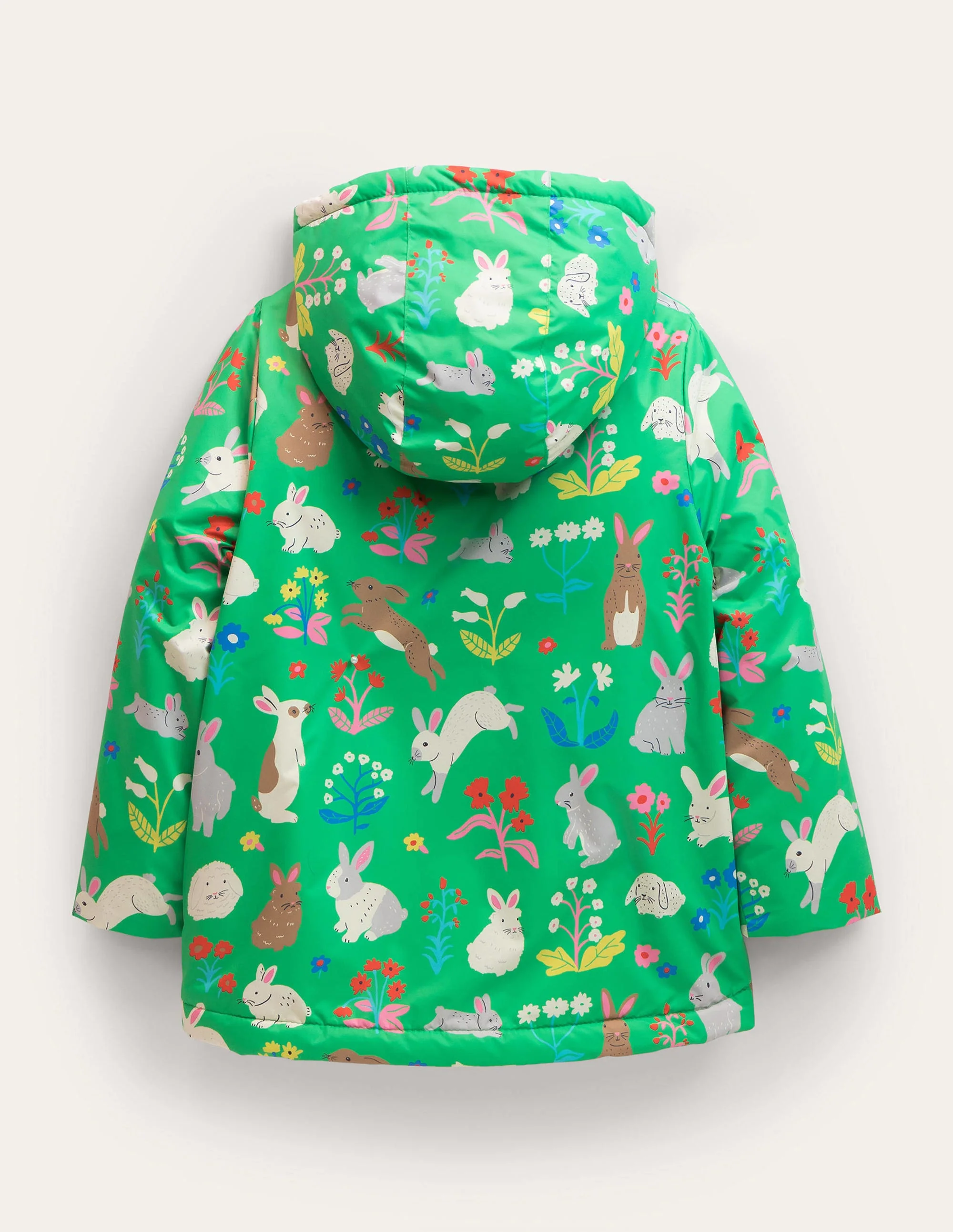 Sherpa Lined Anorak-Aloe Green Bunnies - Image 2