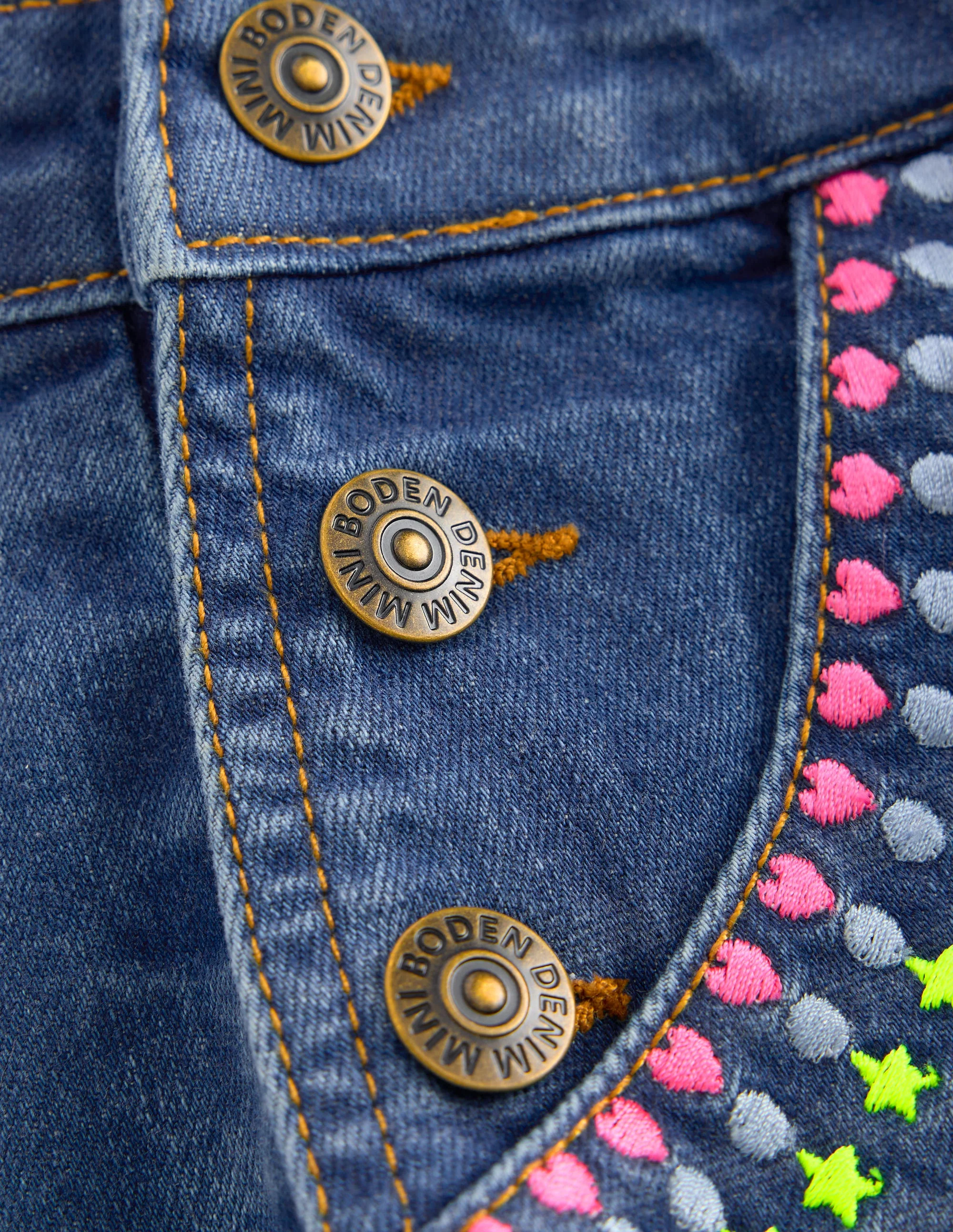 Short Overalls-Mid Vintage Embroidered - Image 3