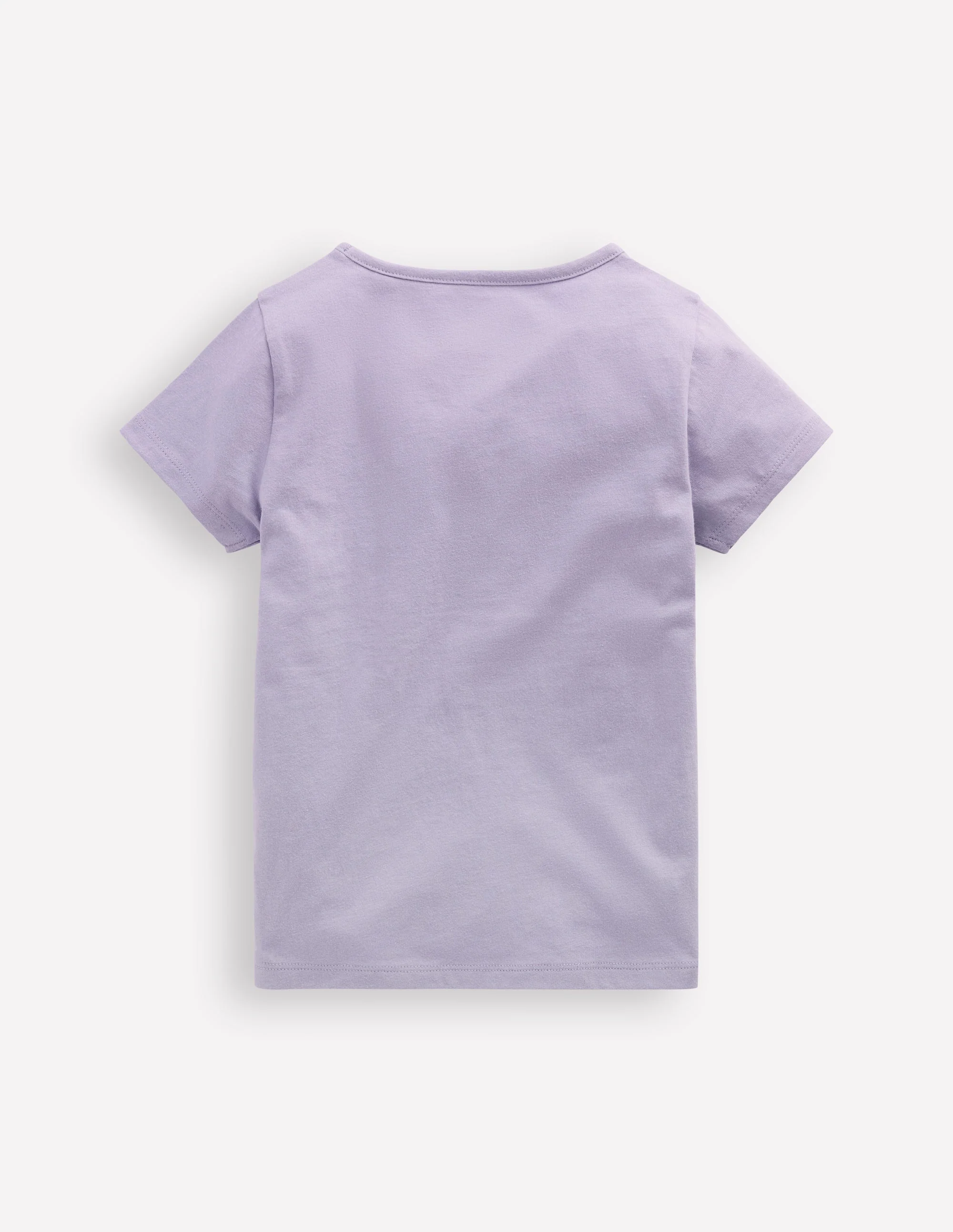 Short Sleeve Appliqué T-shirt-Misty Lavendar Cherries - Image 2