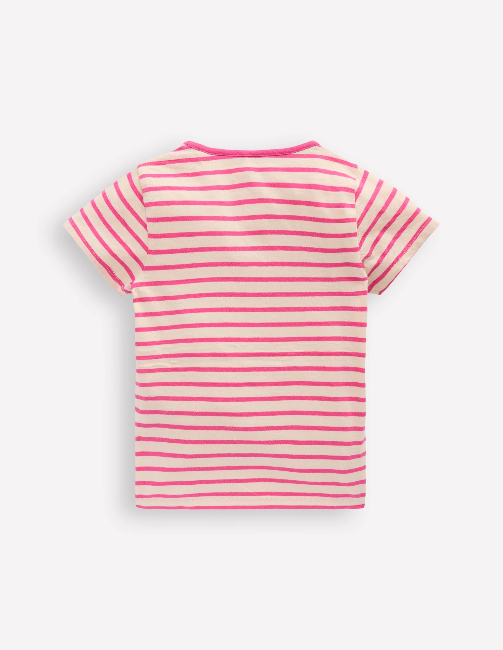 Short Sleeve Appliqué T-shirt-Rose Petal Pink Cheetah - Image 2