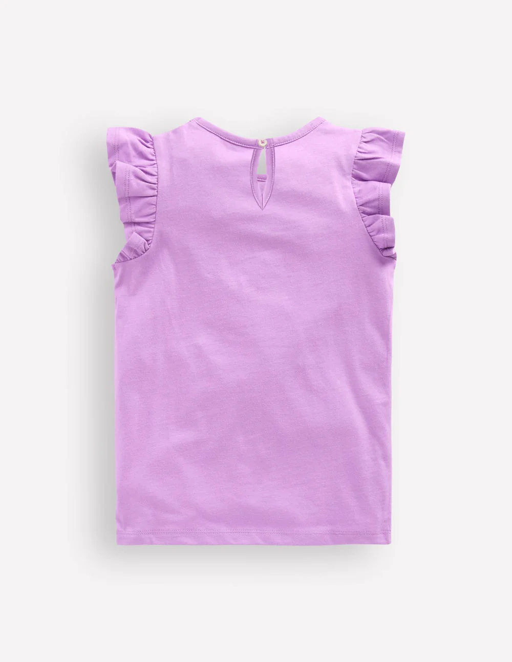 Short Sleeve Frill Logo Top-Purple Milkshake - Image 2