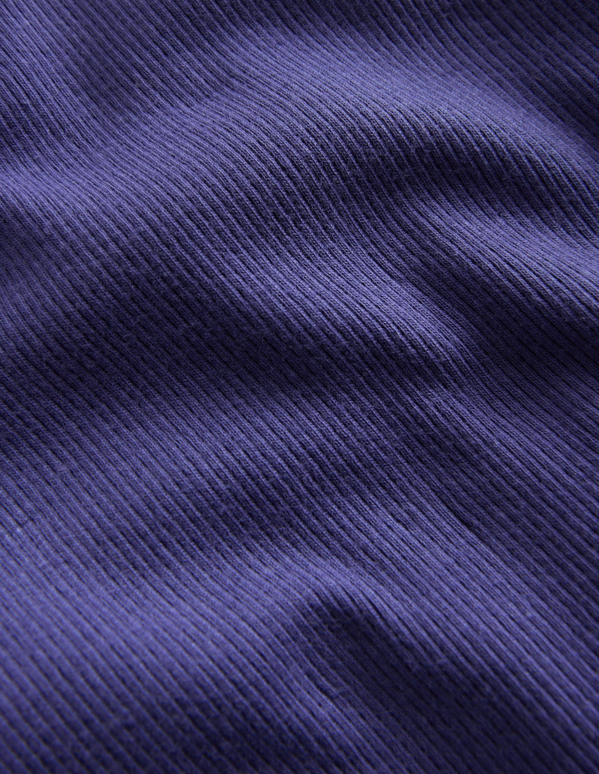 Short Sleeve Ribbed T-shirt-Starboard Blue - Image 3