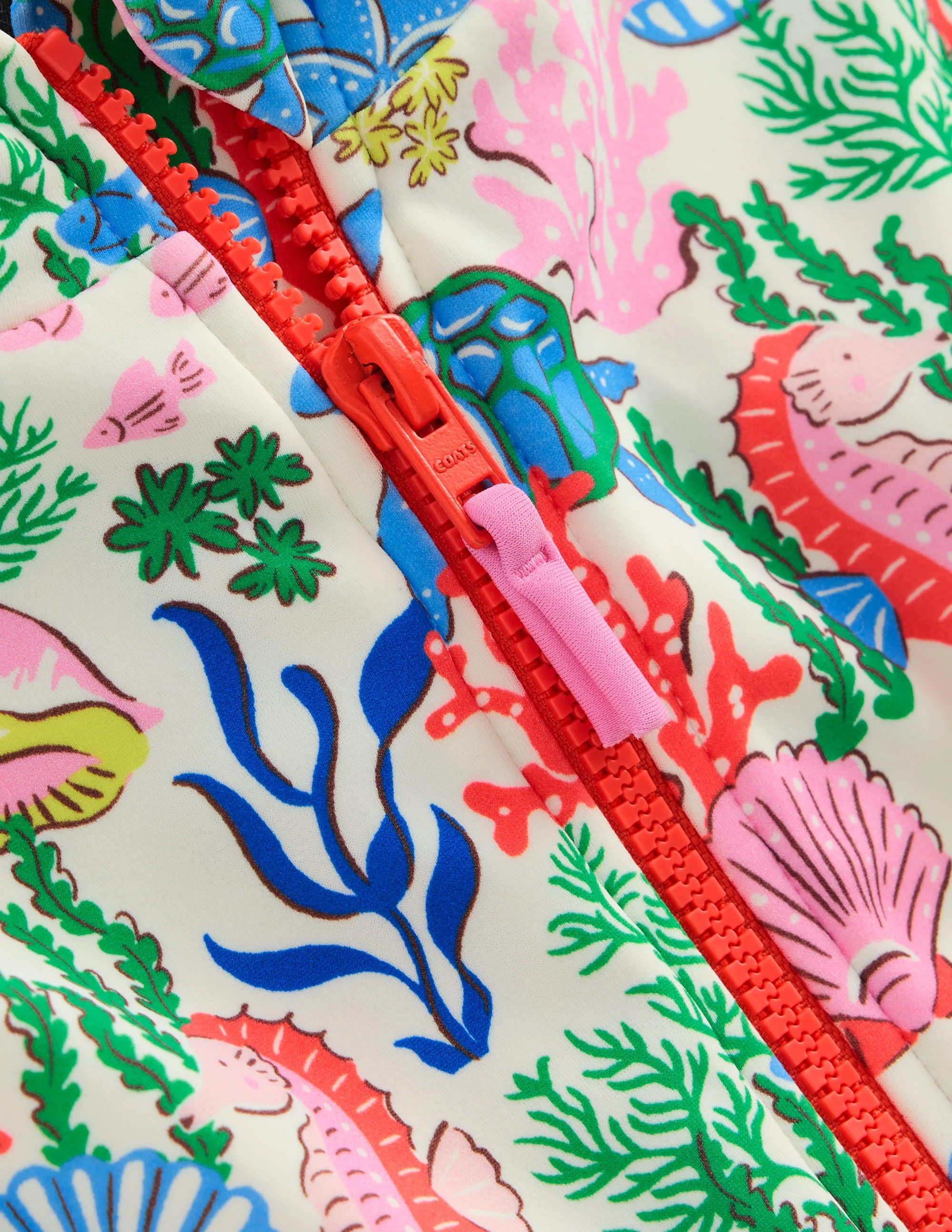 Short-sleeved Swimsuit-Multi Coral Cove - Image 3