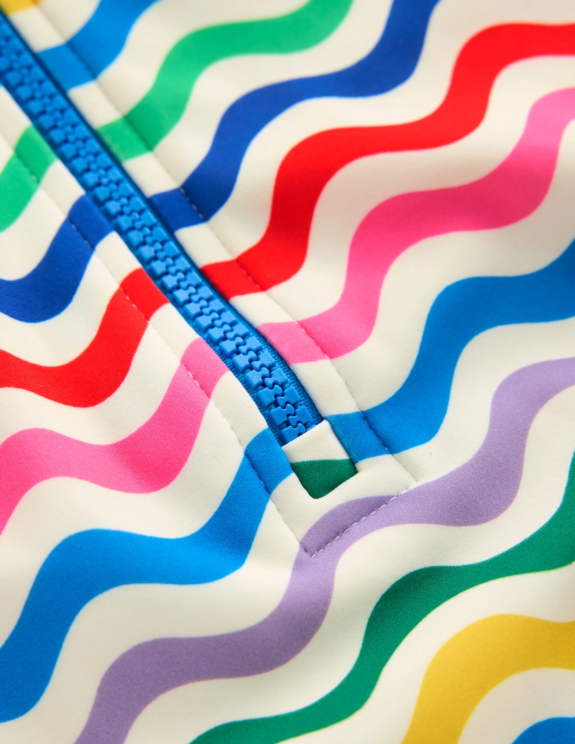 Short-sleeved Swimsuit-Multi Wave - Image 3