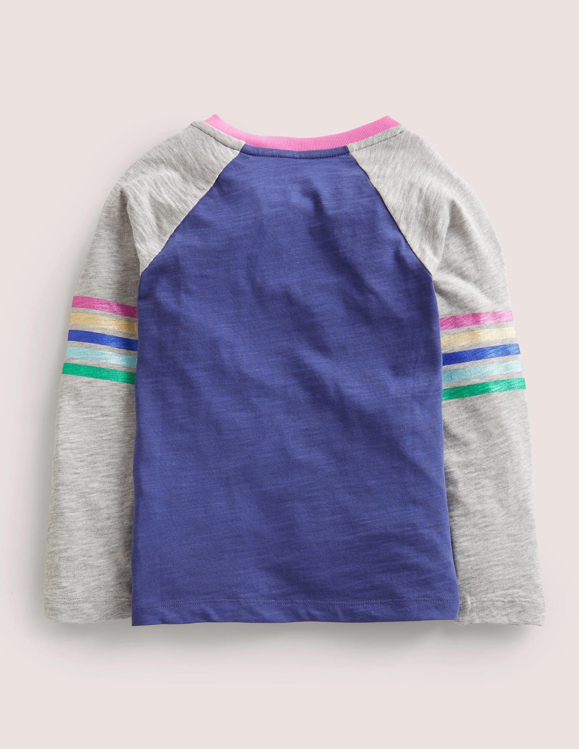 Slub Raglan T-shirt-Starboard Blue Metallic - Image 2