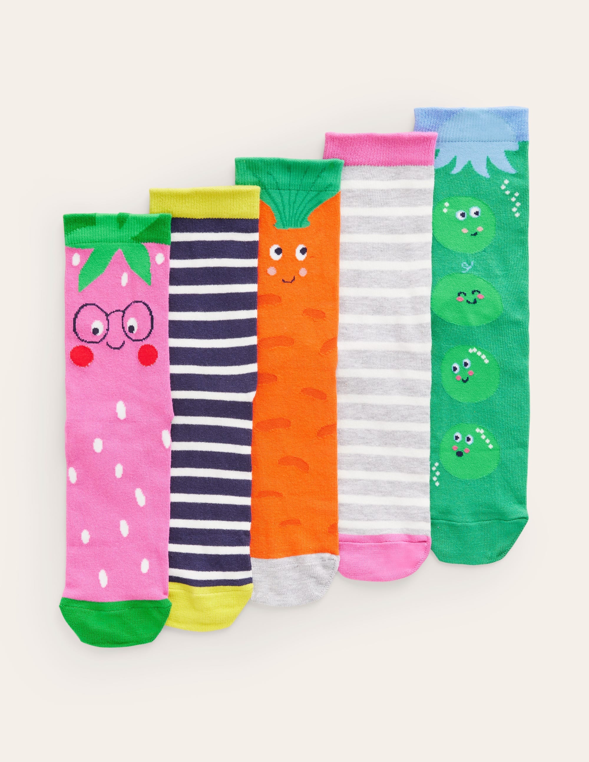 Socks 5 Pack-Fruit and Vegetable