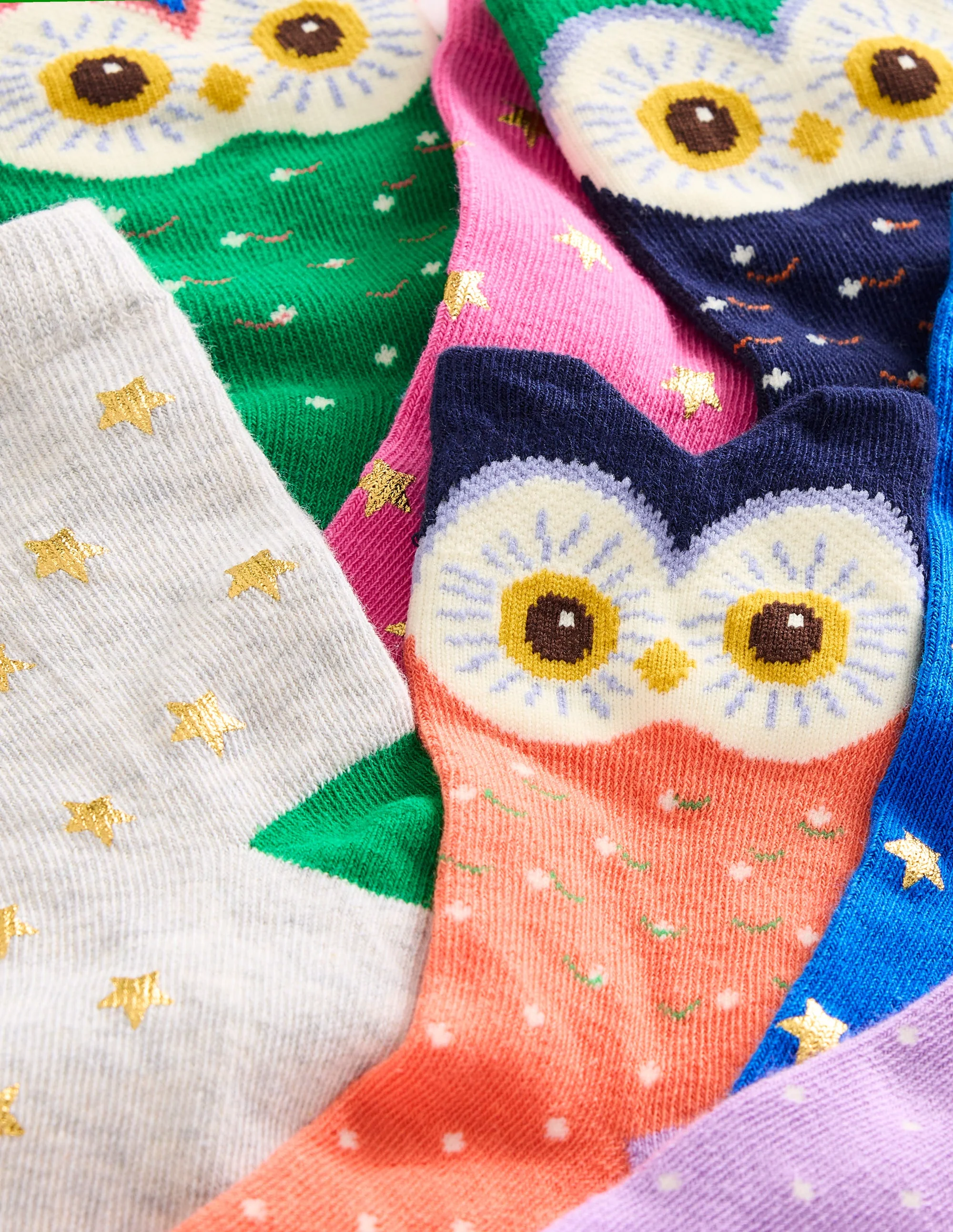 Socks 7 Pack-Multi Owls - Image 2