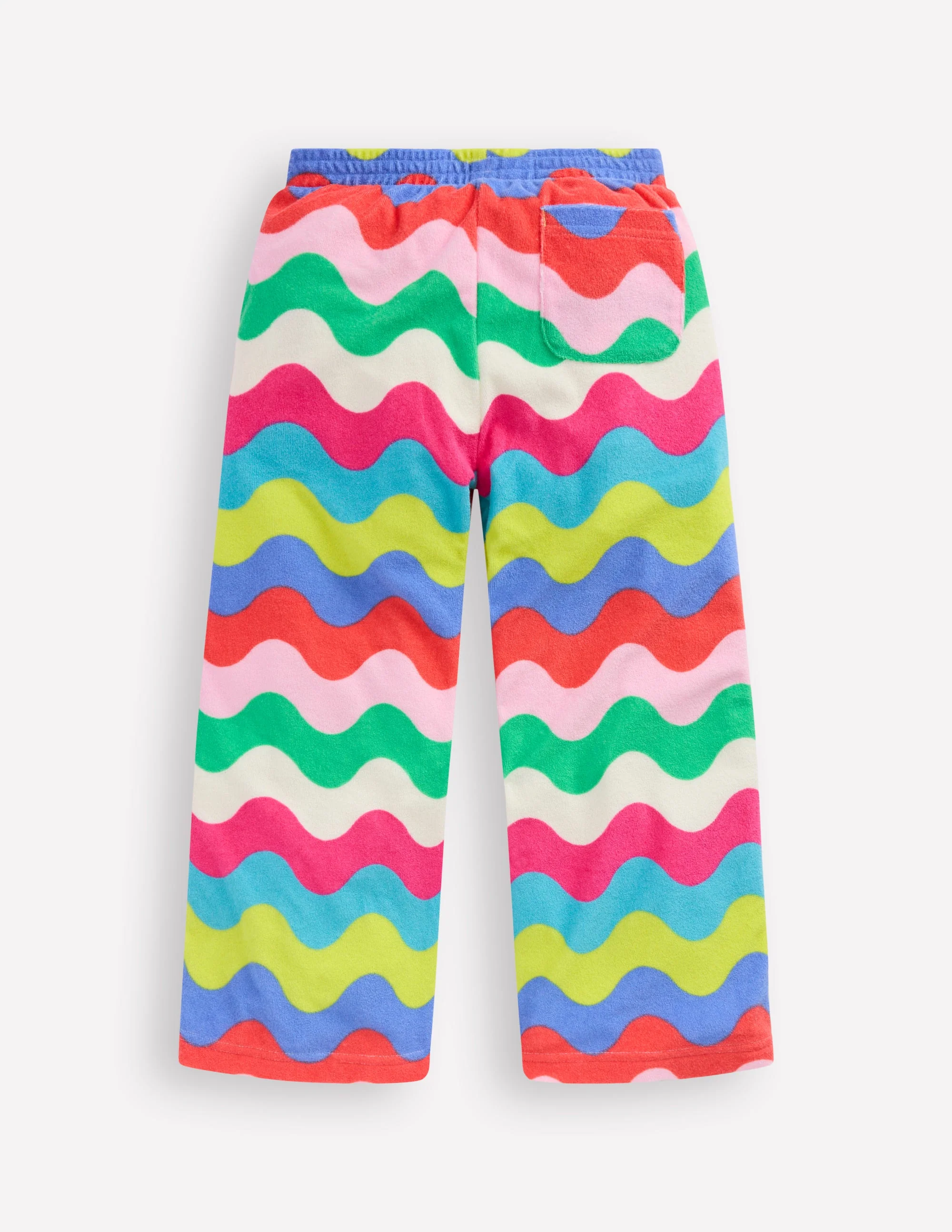 Straight Towelling Pants-Multi Wave Stripe - Image 2
