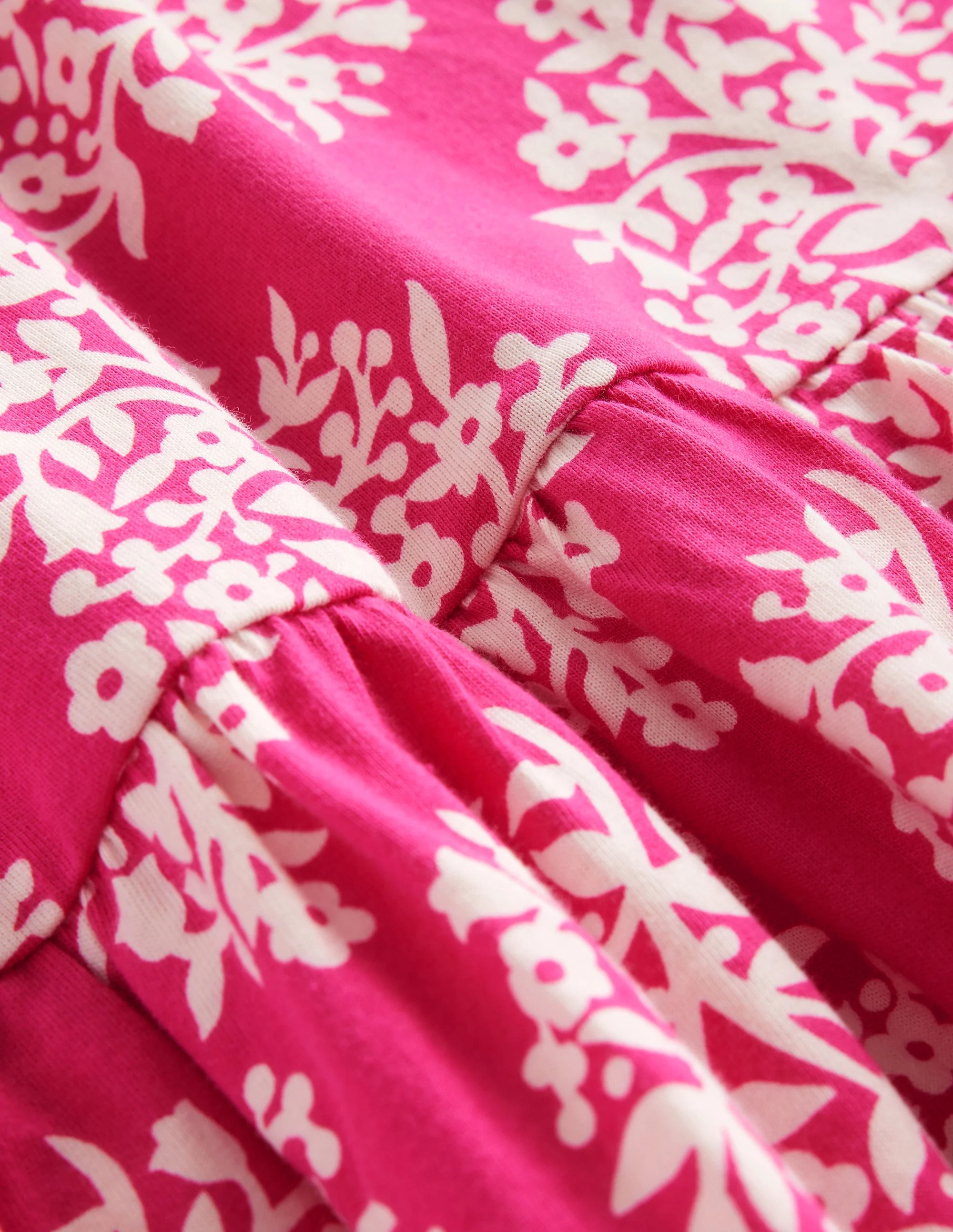 Strappy Drop Waist Dress-Pink Woodblock - Image 3