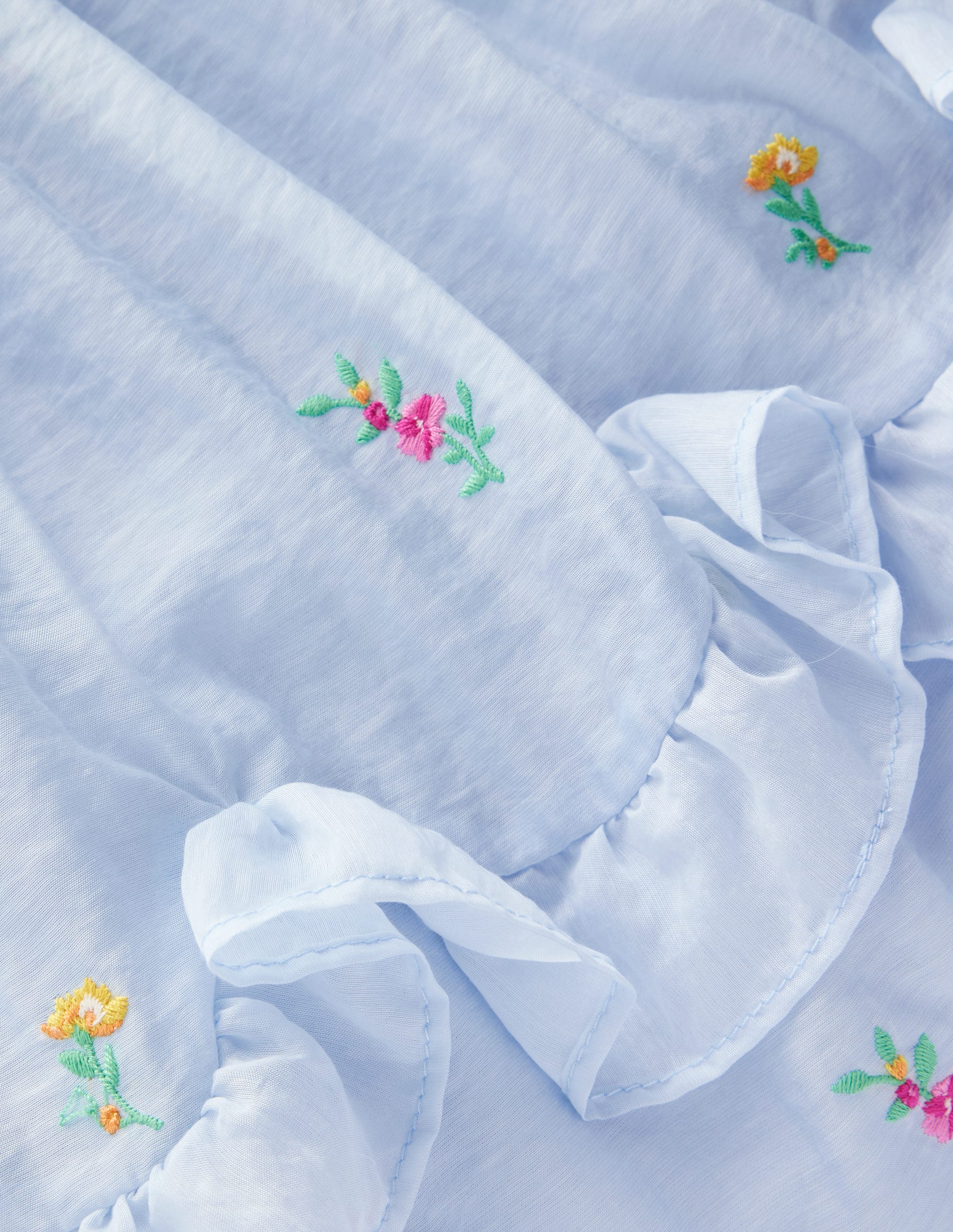 Tiered Ruffle Occasion Dress-Misty Blue - Image 4