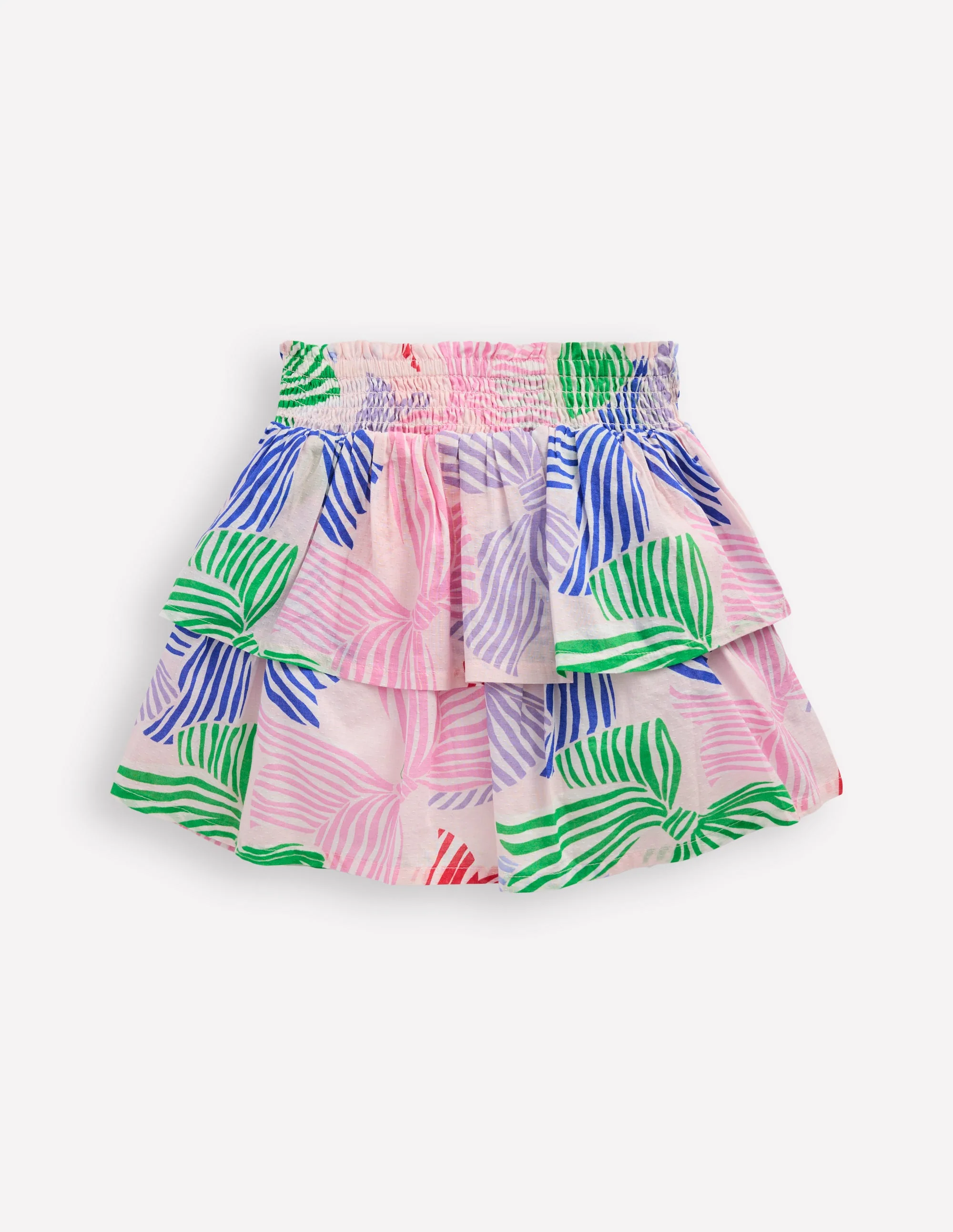 Tiered Woven Skirt-French Pink Bows - Image 2