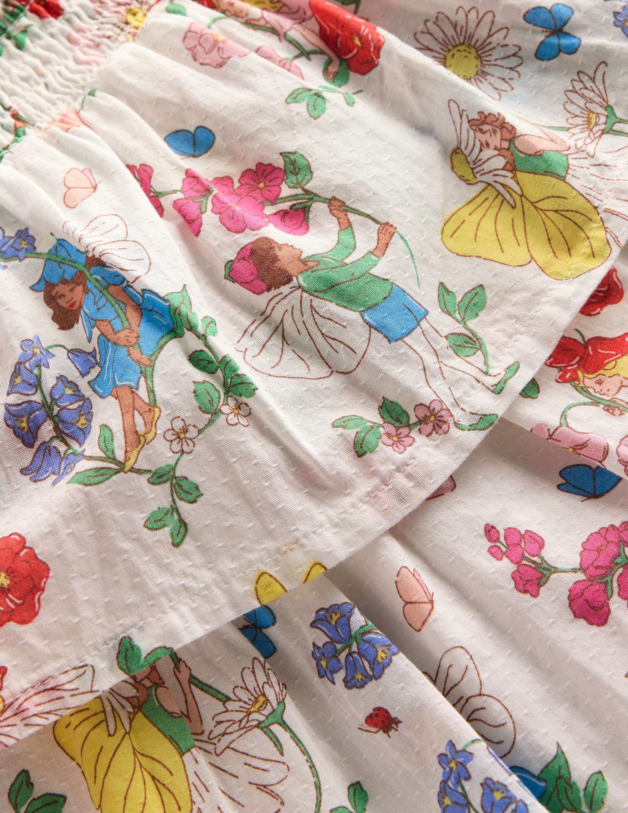 Tiered Woven Skirt-Multi Flower Fairy - Image 3