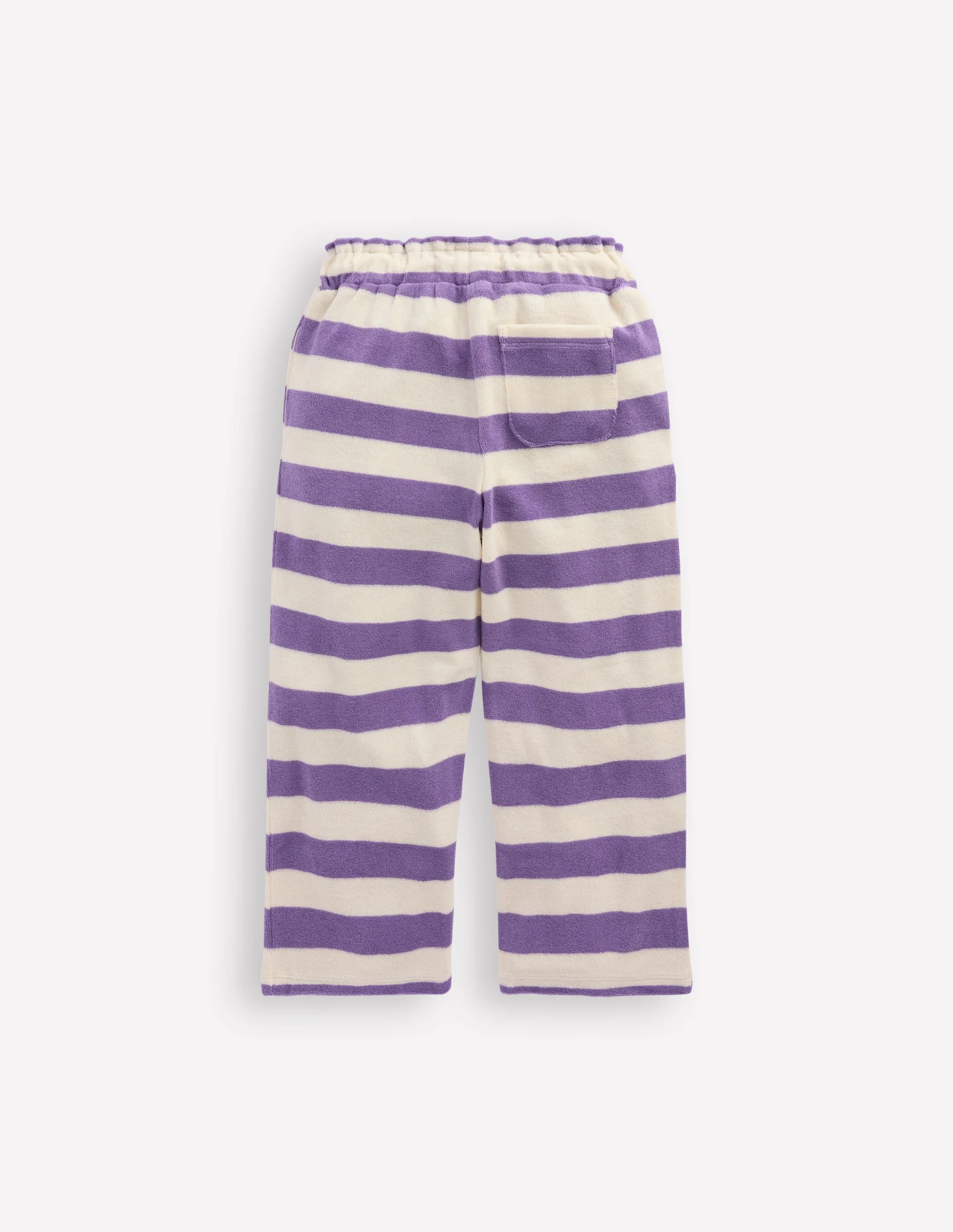 Towelling Pants-Soft Ivory/Aster Purple - Image 2