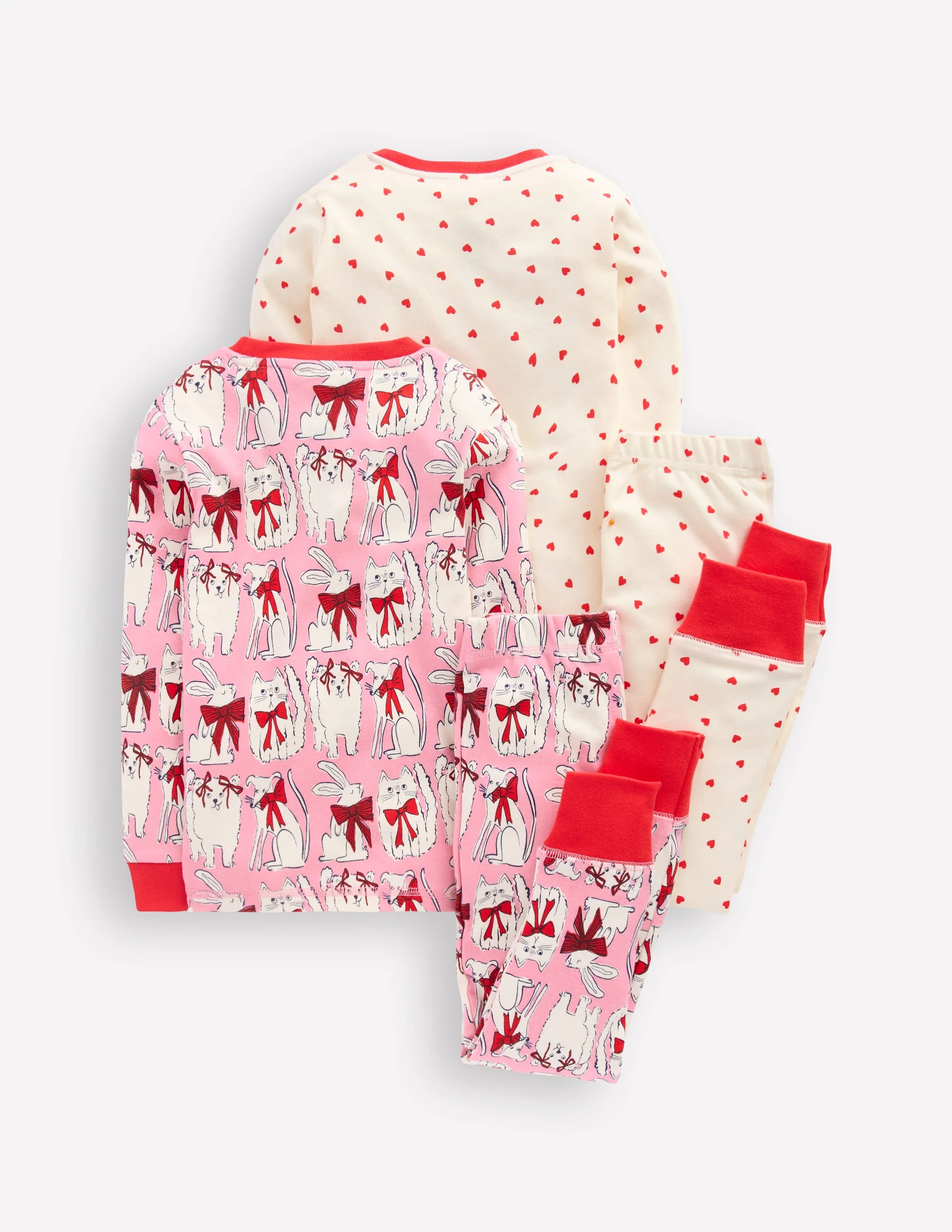 Twin Pack Snug Pajamas-Bubblegum Pink Favourite Pets - Image 2