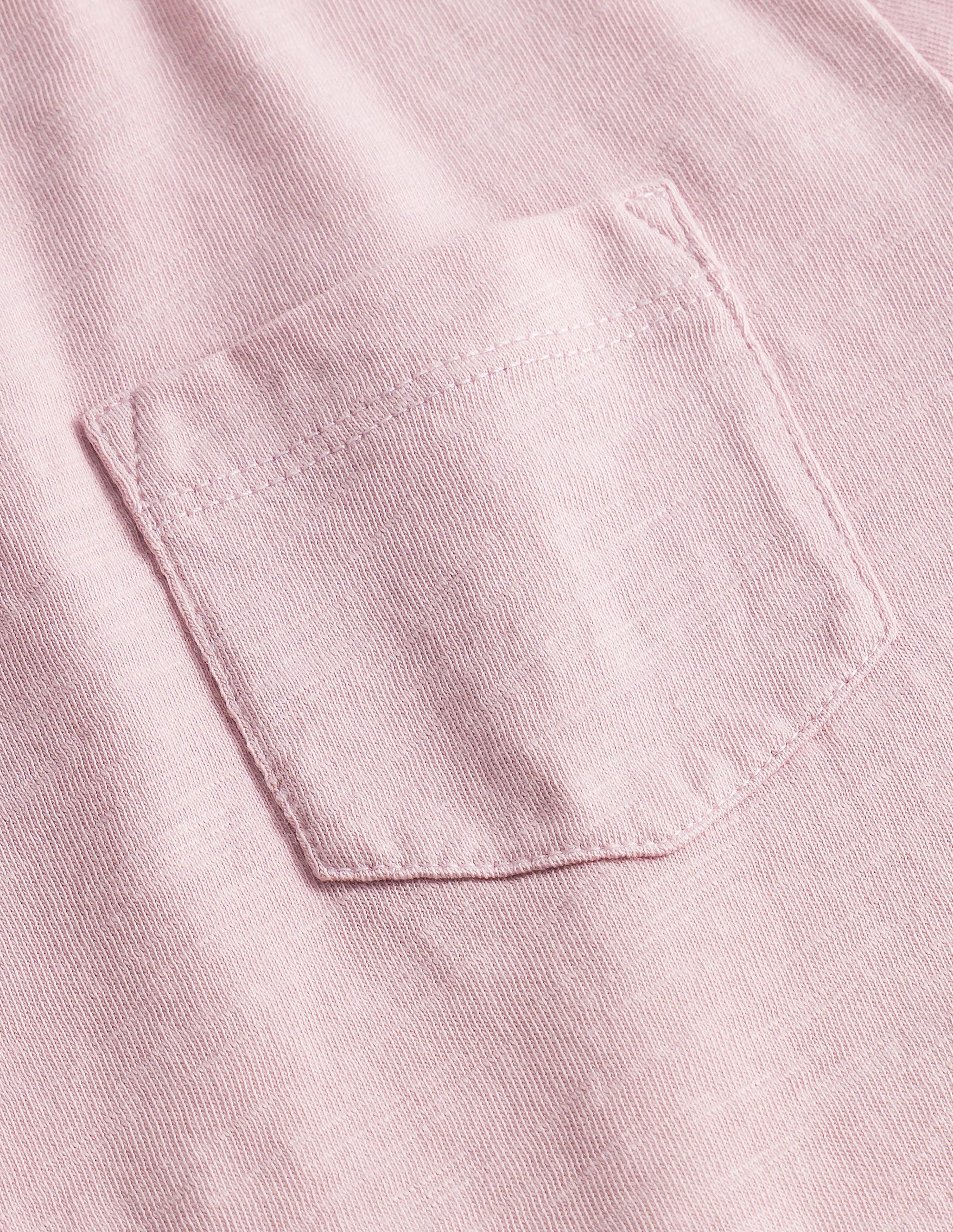 Washed Slub T-shirt-French Pink - Image 3