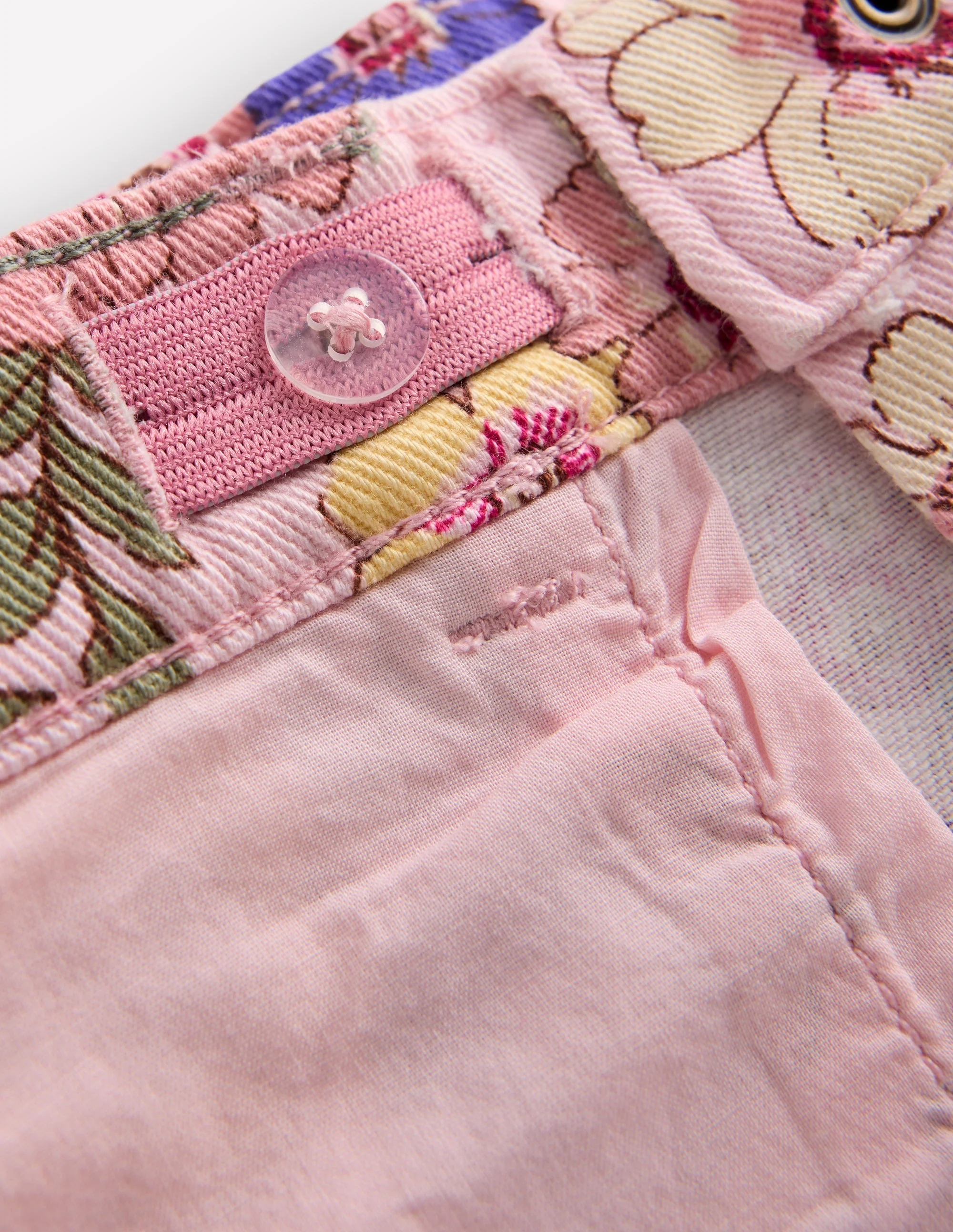 Wide Leg Jeans-Blooming Pink Floral Bloom - Image 4