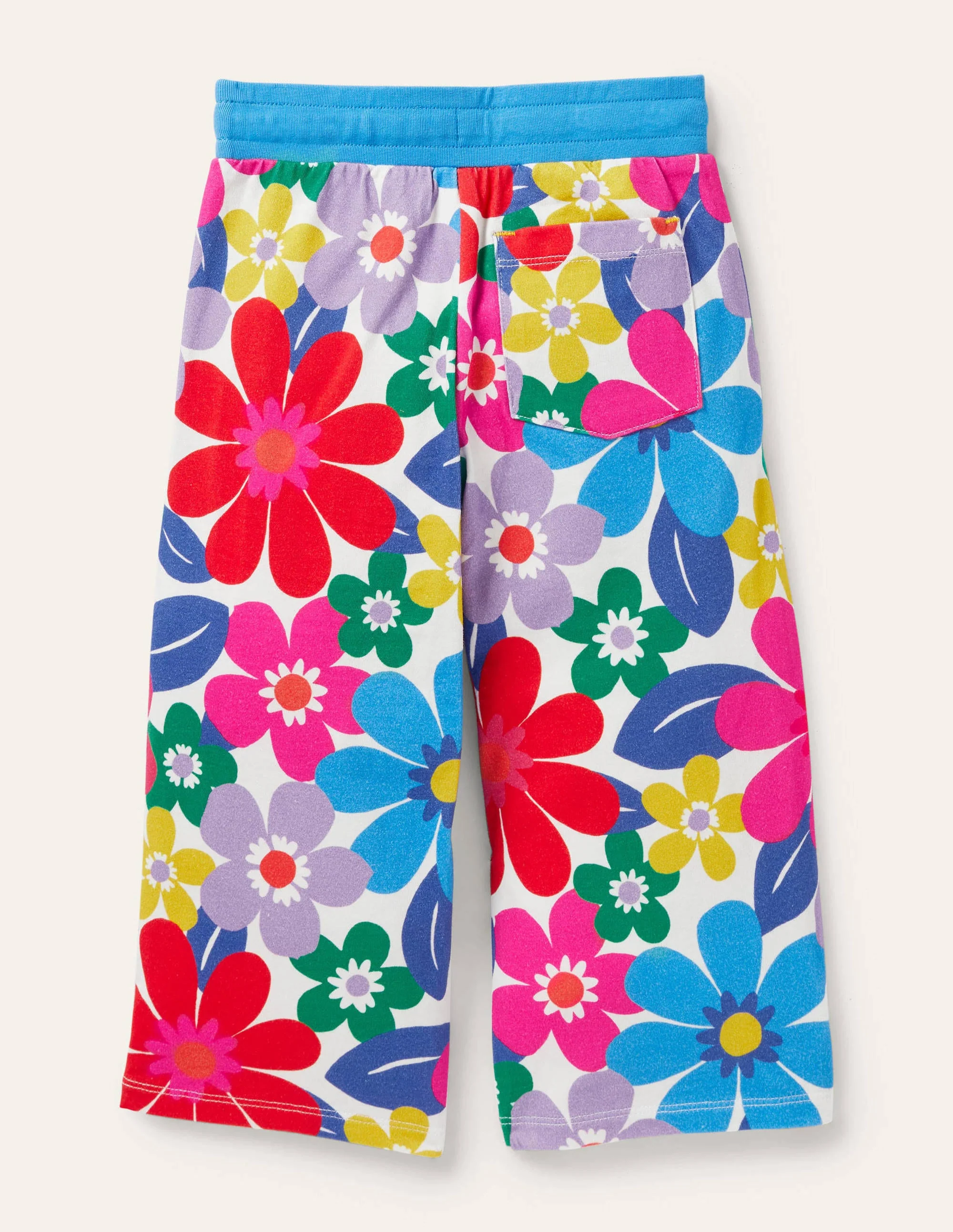 Wide Leg Jersey Pants-Multi Surf Floral - Image 2