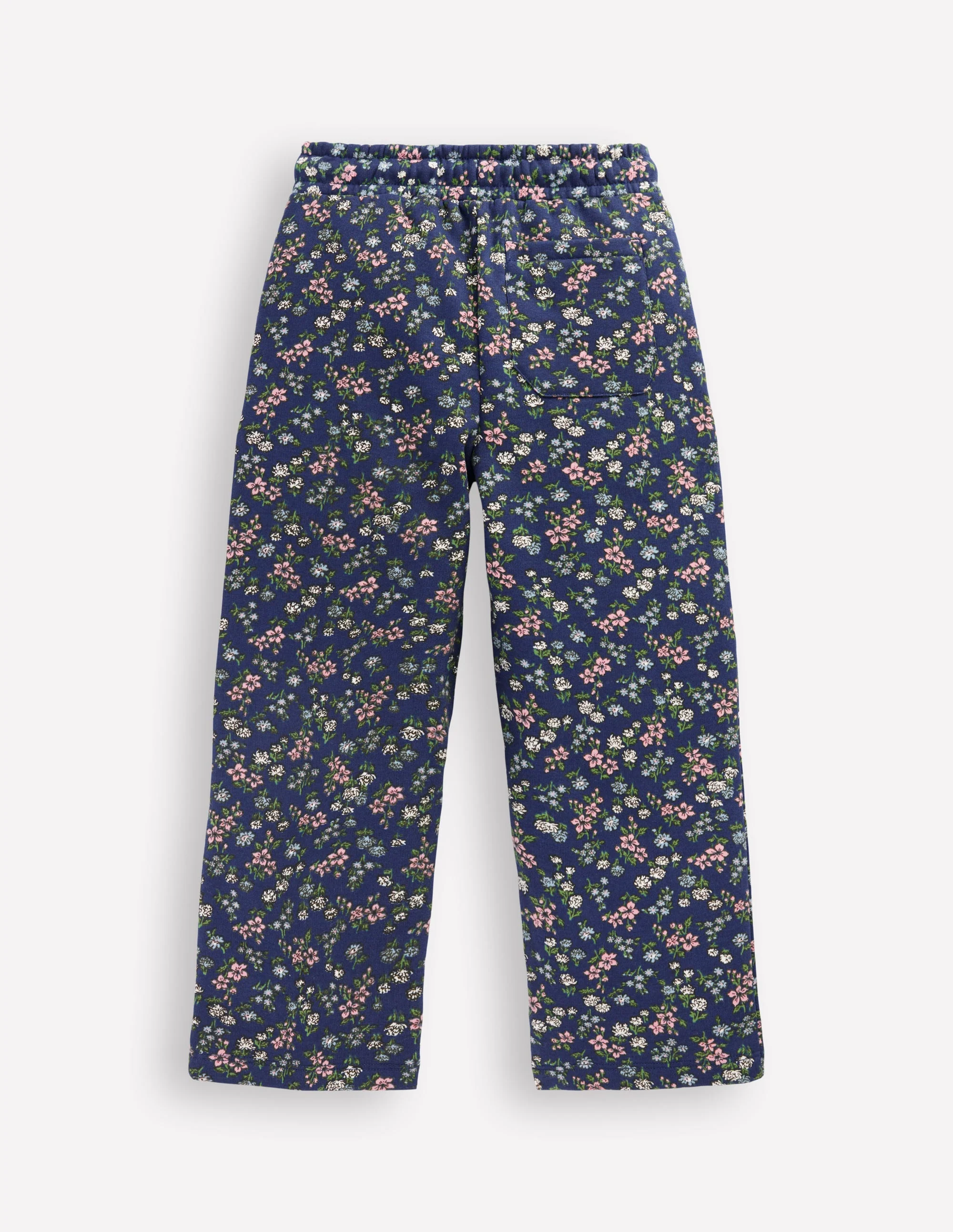 Wide Leg Printed Sweatpants-Starboard Blue Meadow Floral - Image 2