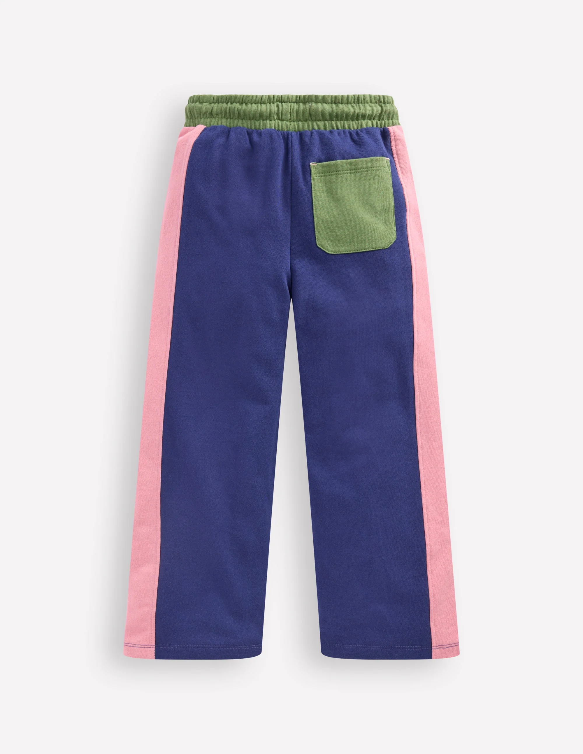 Wide Leg Sweatpants-Starboard Blue Colourblock - Image 2