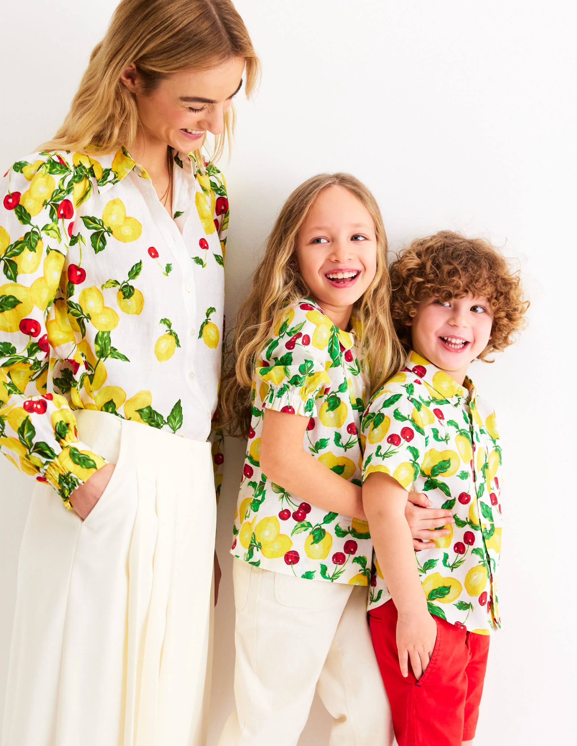 Woven Collared Top-Lemons and Cherries - Image 4