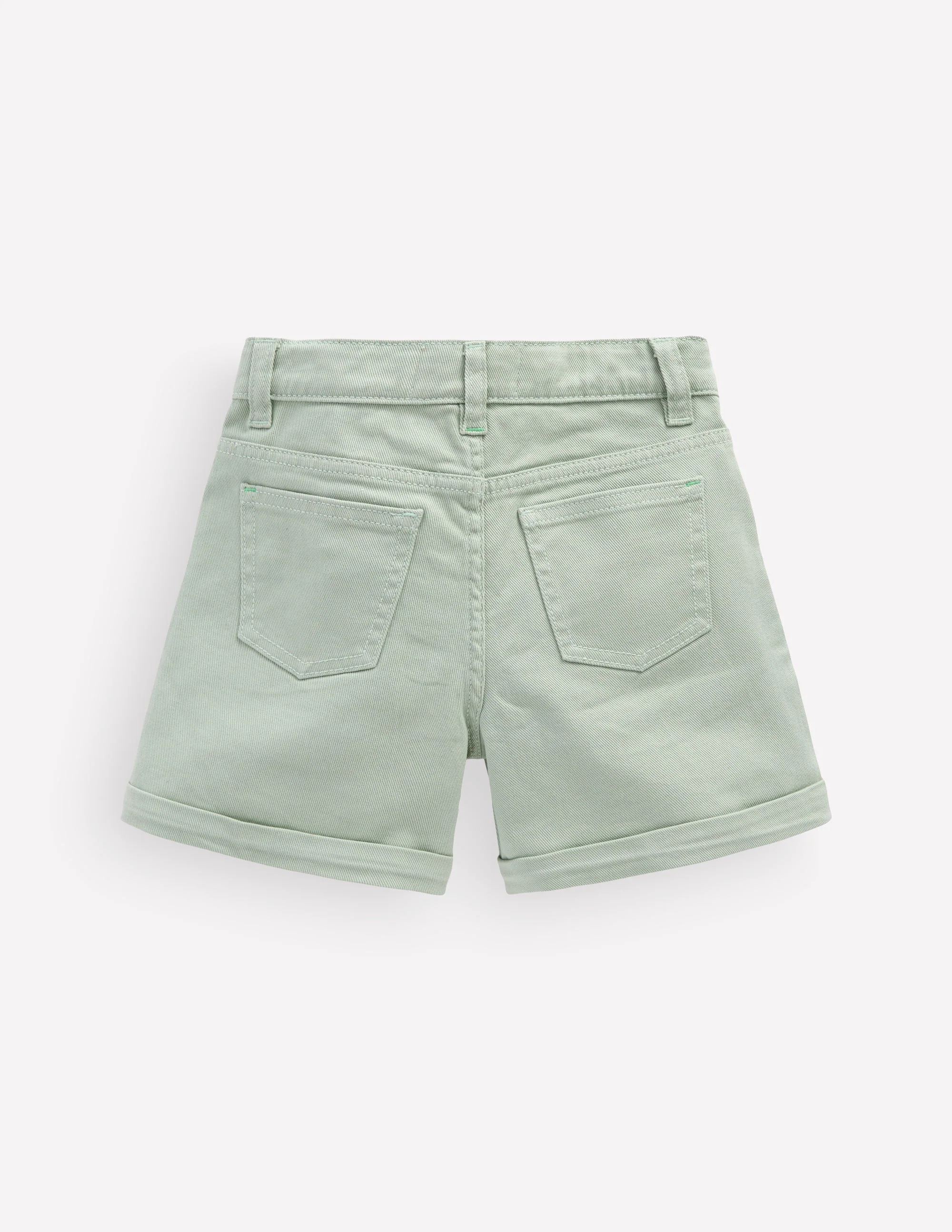 Woven Turn Back Short-Pale Green - Image 2