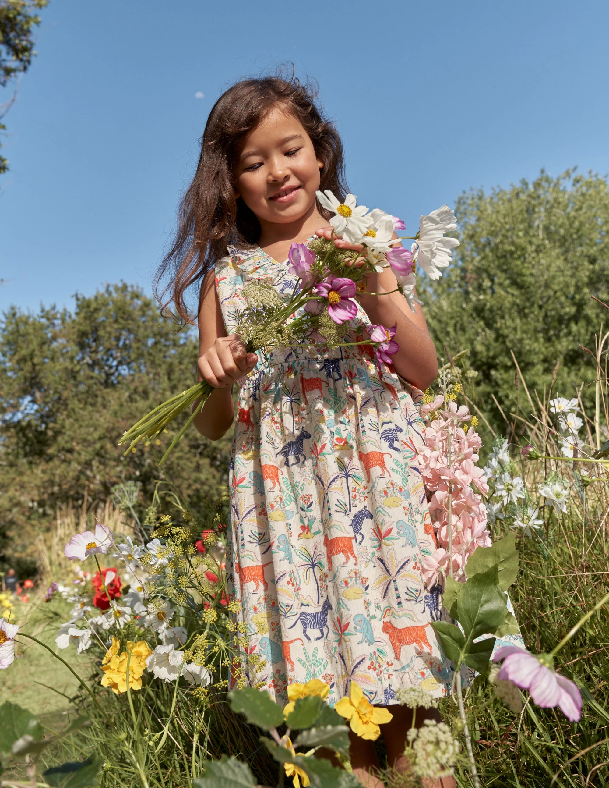 Wrap Dress-Vanilla Pod Tropical Garden - Image 4