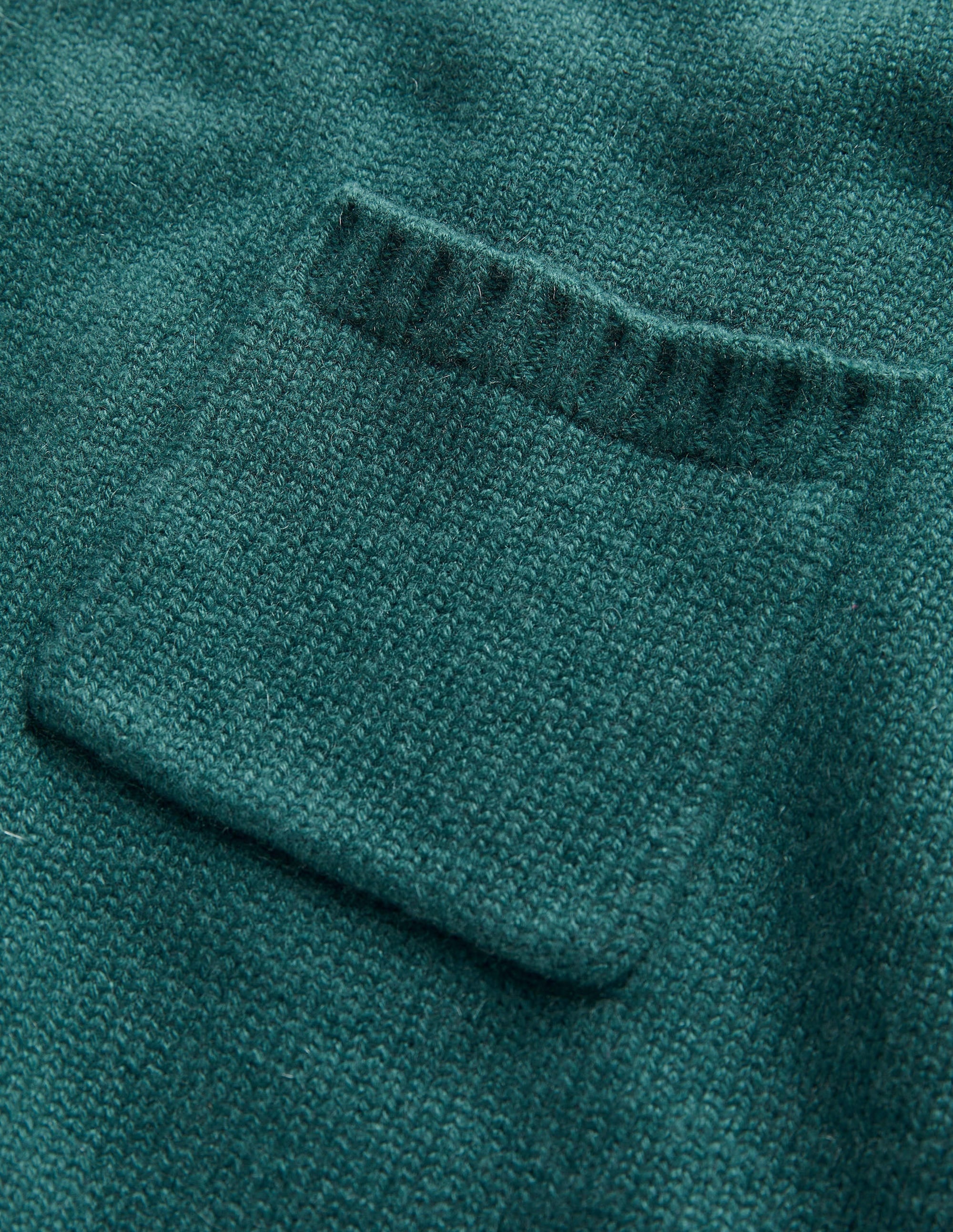 Chunky Cashmere Crew Sweater-Teal - Image 6