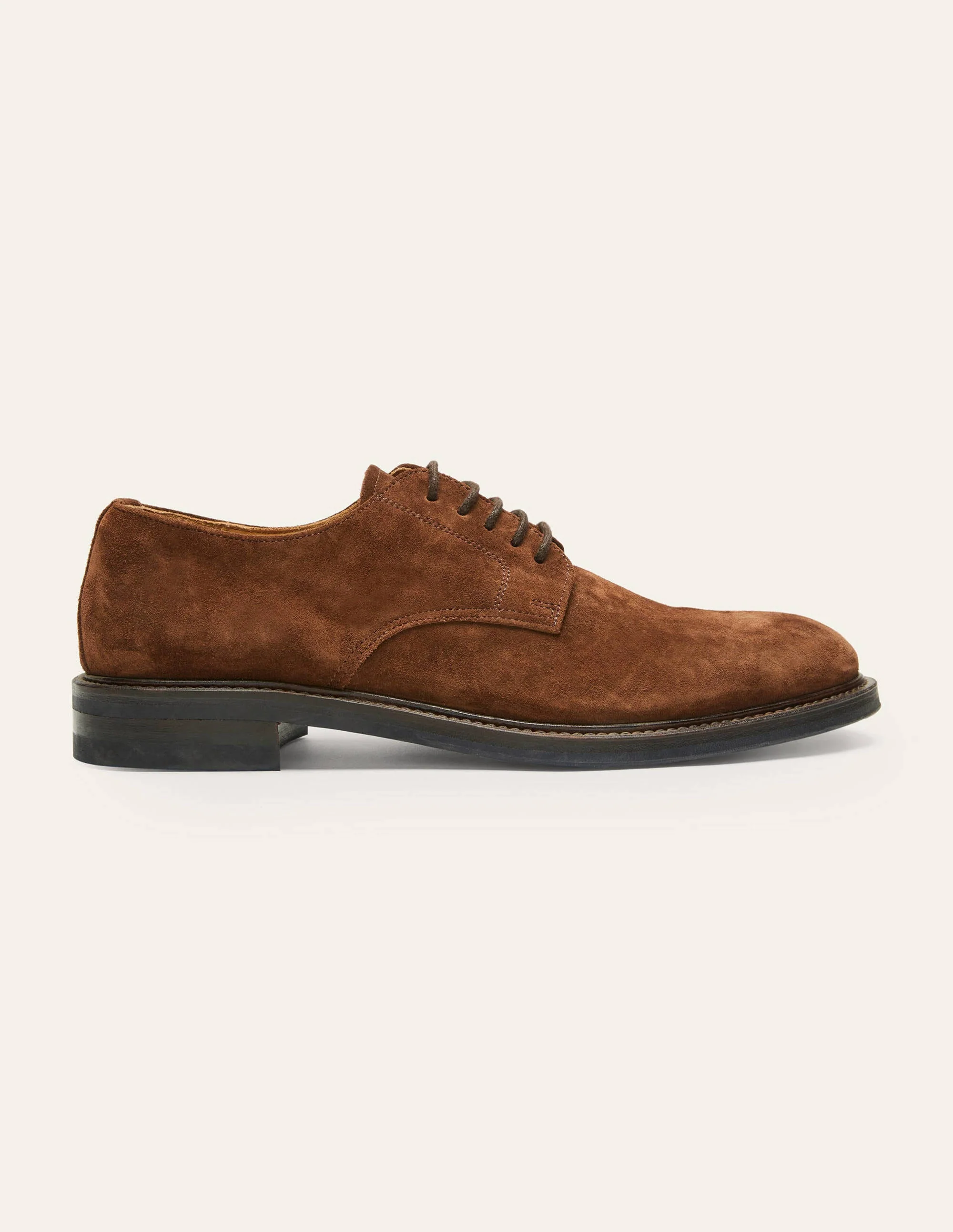 Corby Derby Shoes-Chestnut Suede