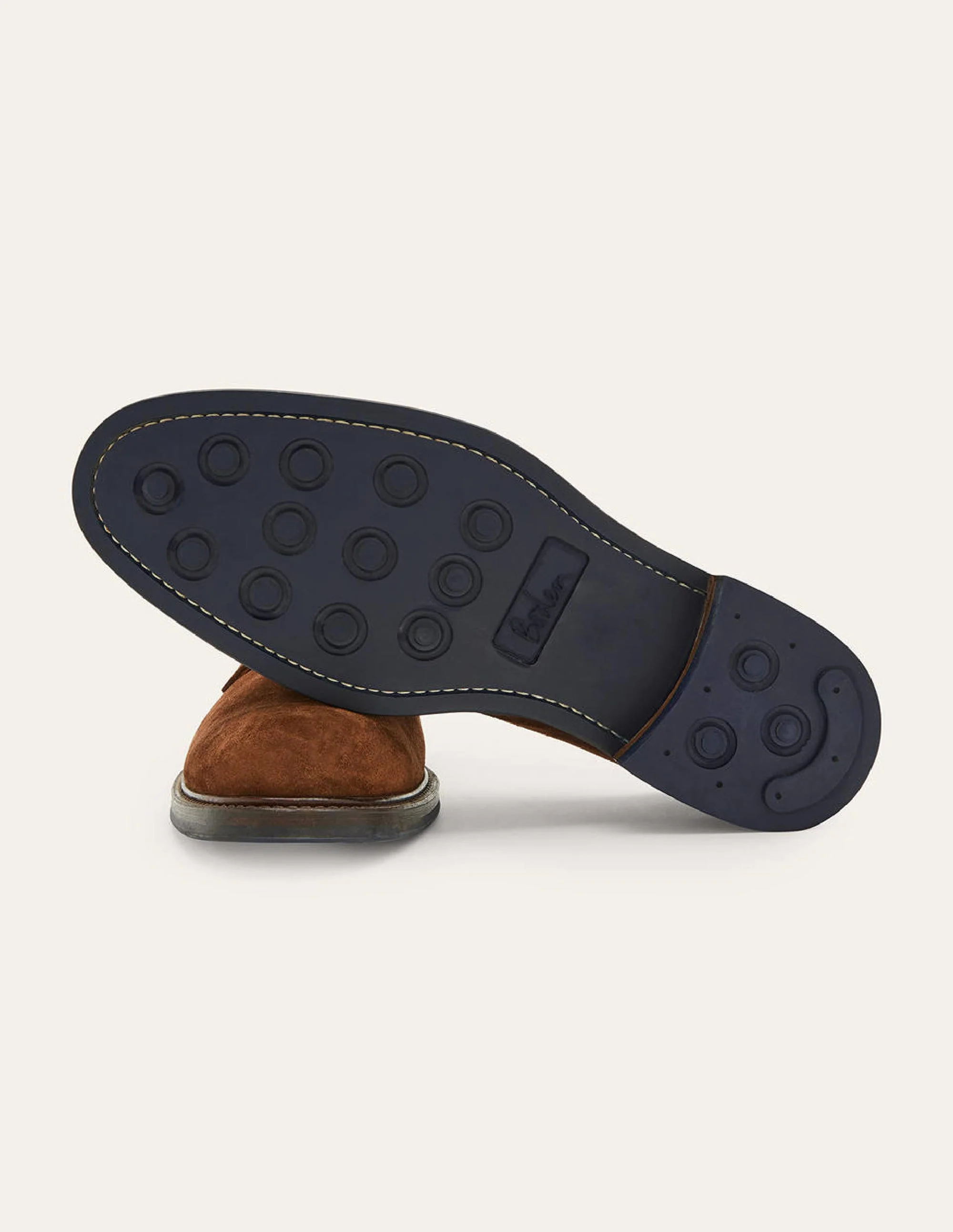Corby Derby Shoes-Chestnut Suede - Image 3