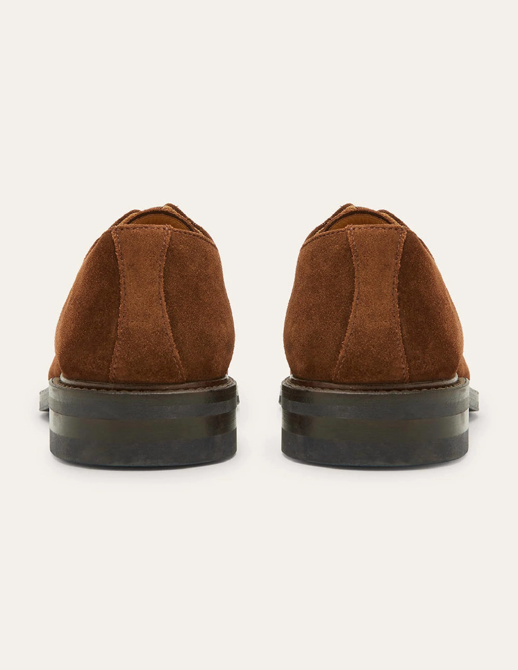 Corby Derby Shoes-Chestnut Suede - Image 5