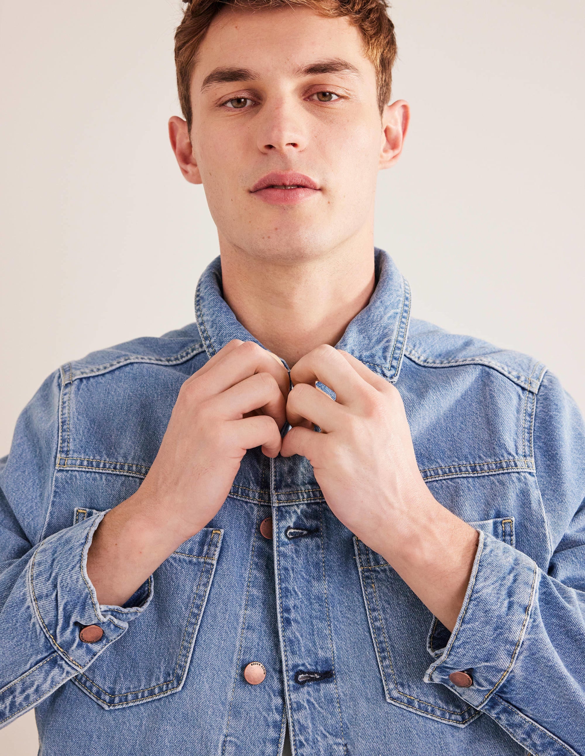 Denim Trucker-Mid Wash - Image 3