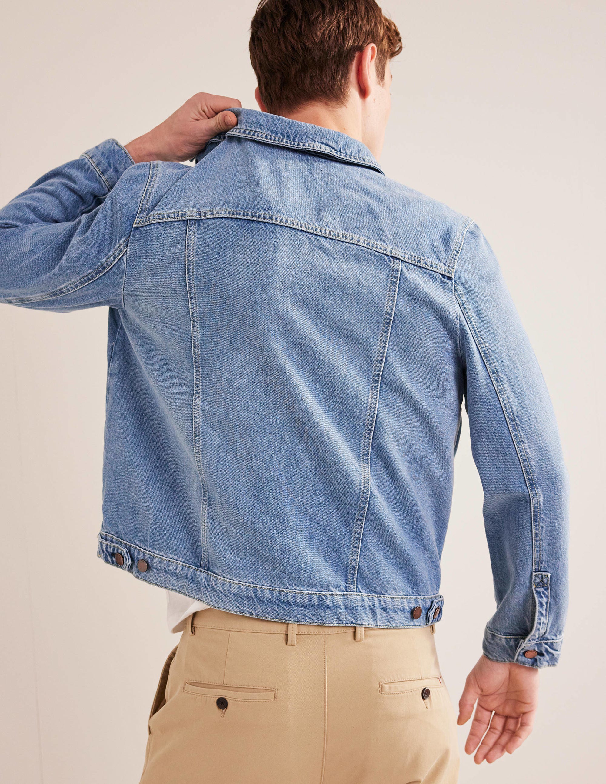 Denim Trucker-Mid Wash - Image 4