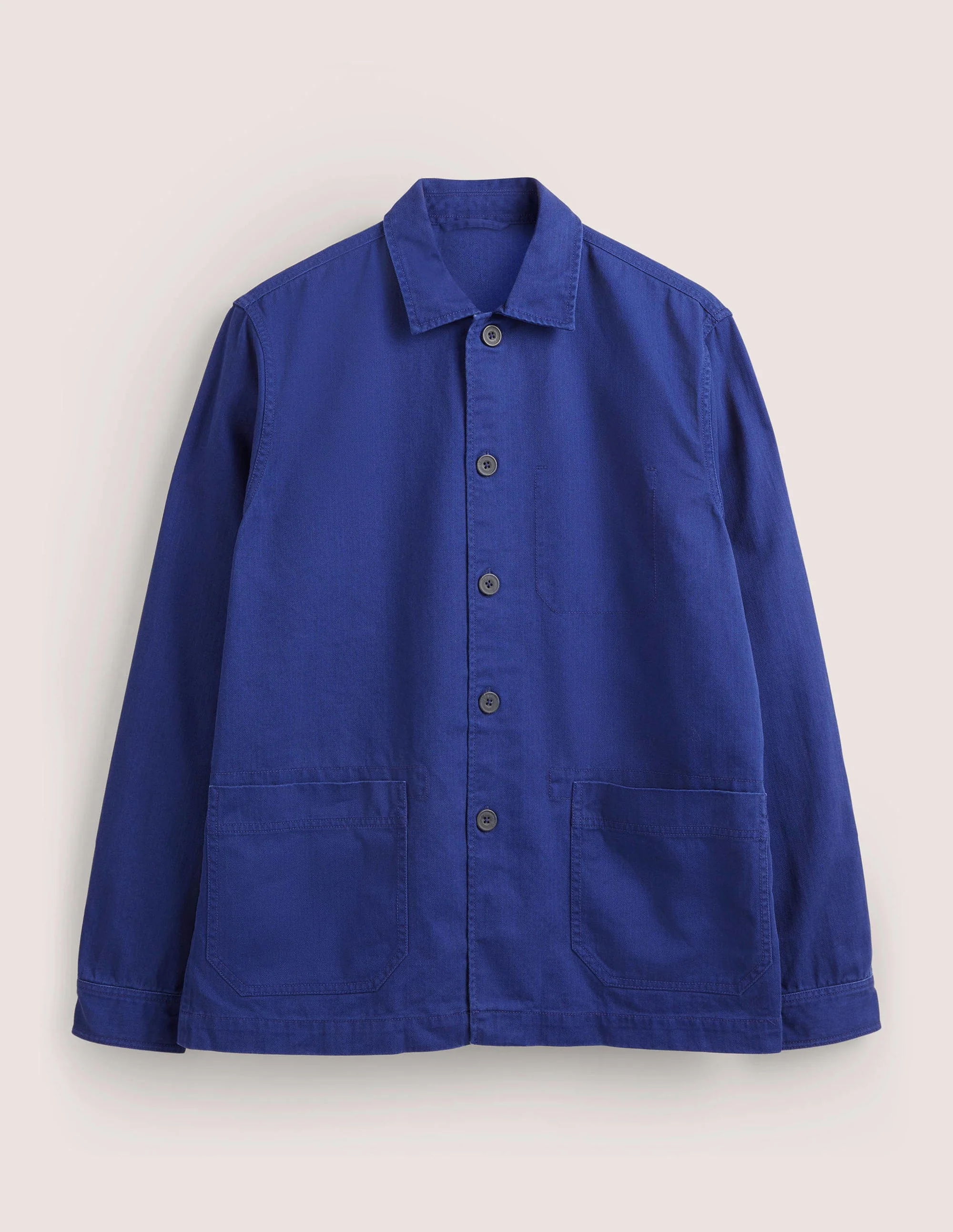 Herringbone Overshirt-Workwear Blue - Image 6