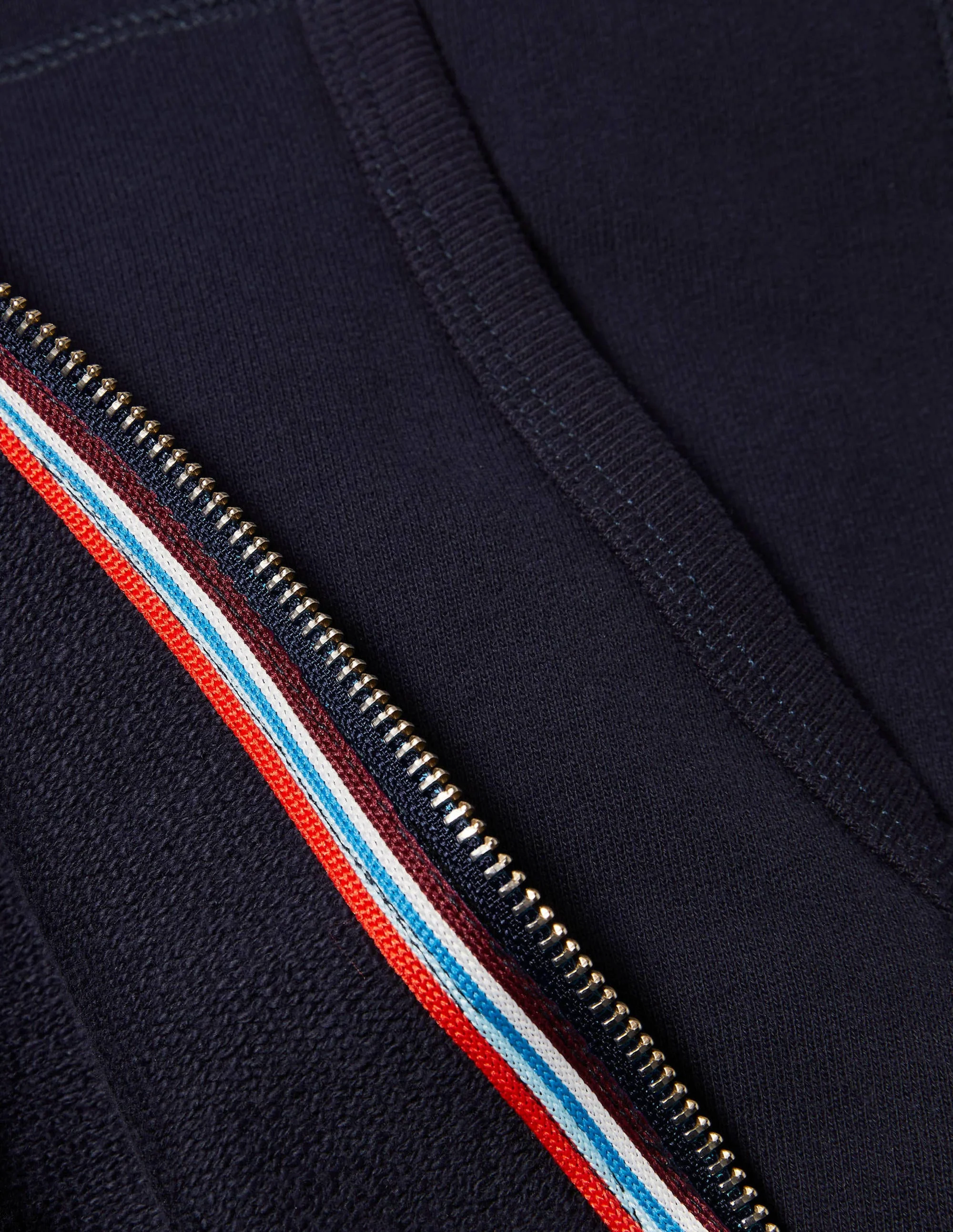 Irvine Zip Up Hoodie-Navy - Image 6