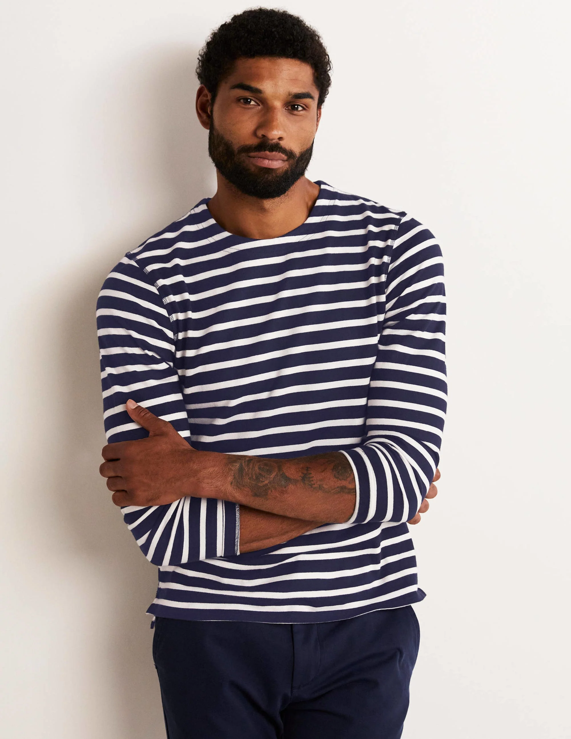 Midweight Mariner Breton-Navy/Ecru Stripe - Image 4