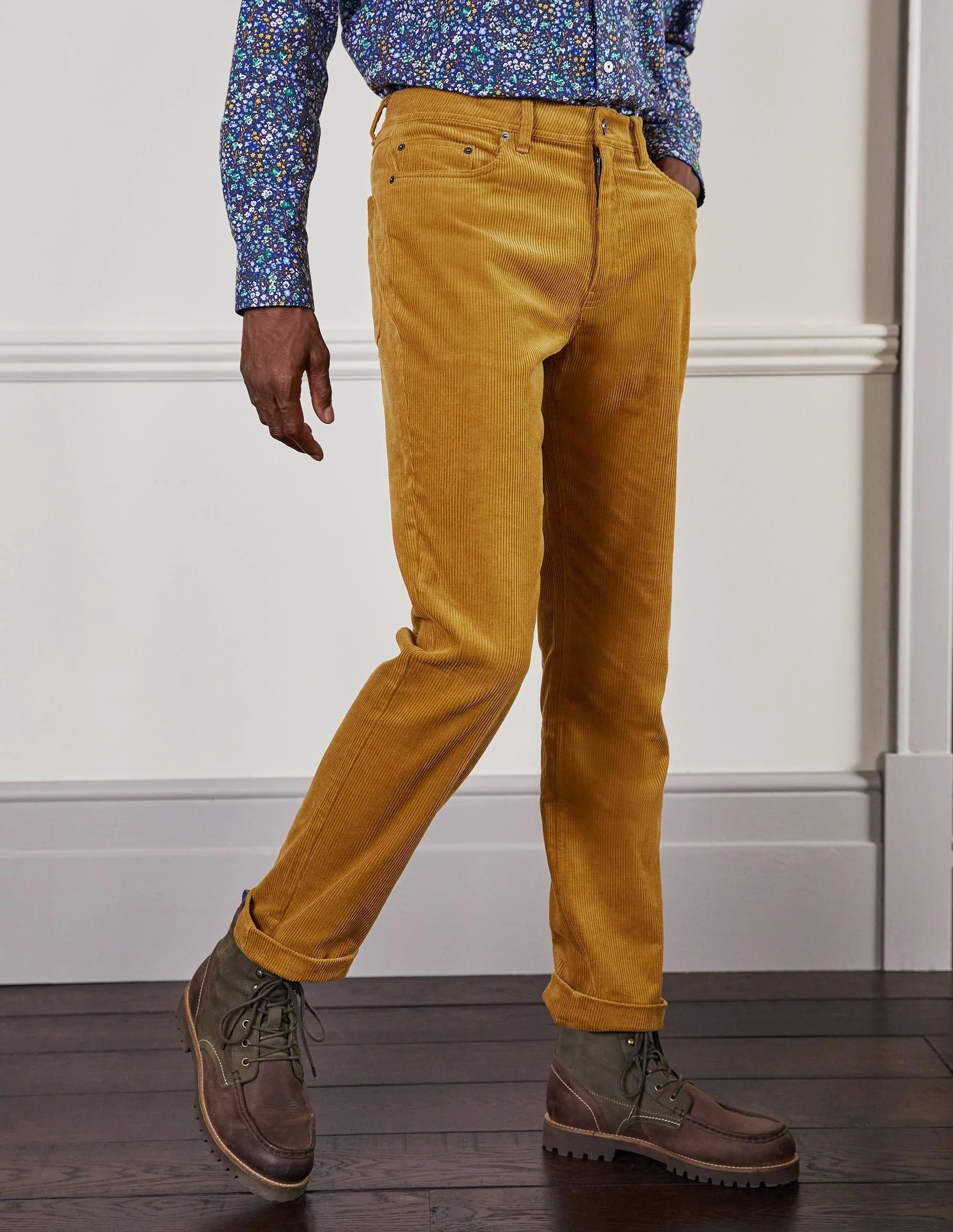 Sebastian Cord Pants-Mustard - Image 4